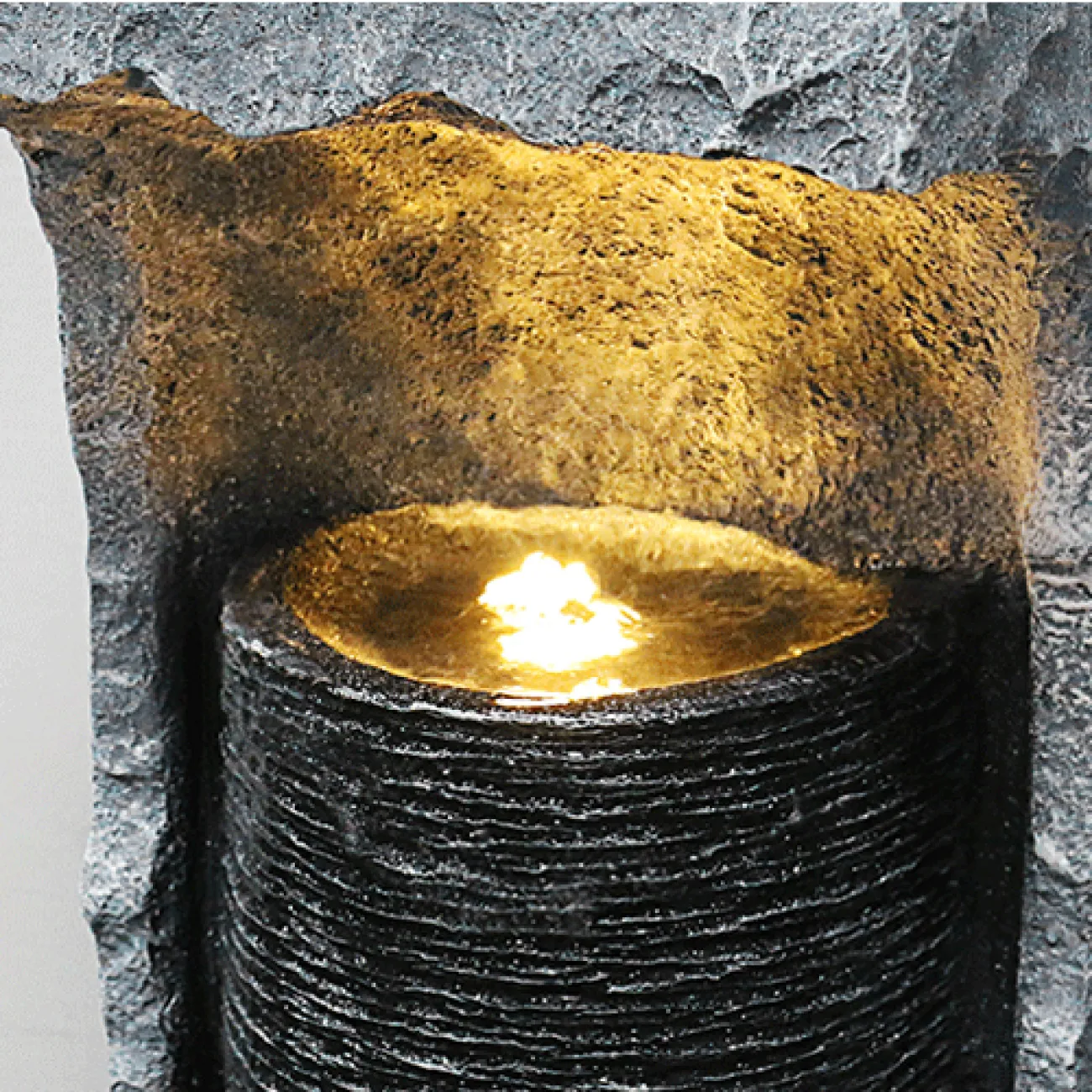 Дизайнерский вертикальный фонтан "Две свечи" LaLume-DF20308-20