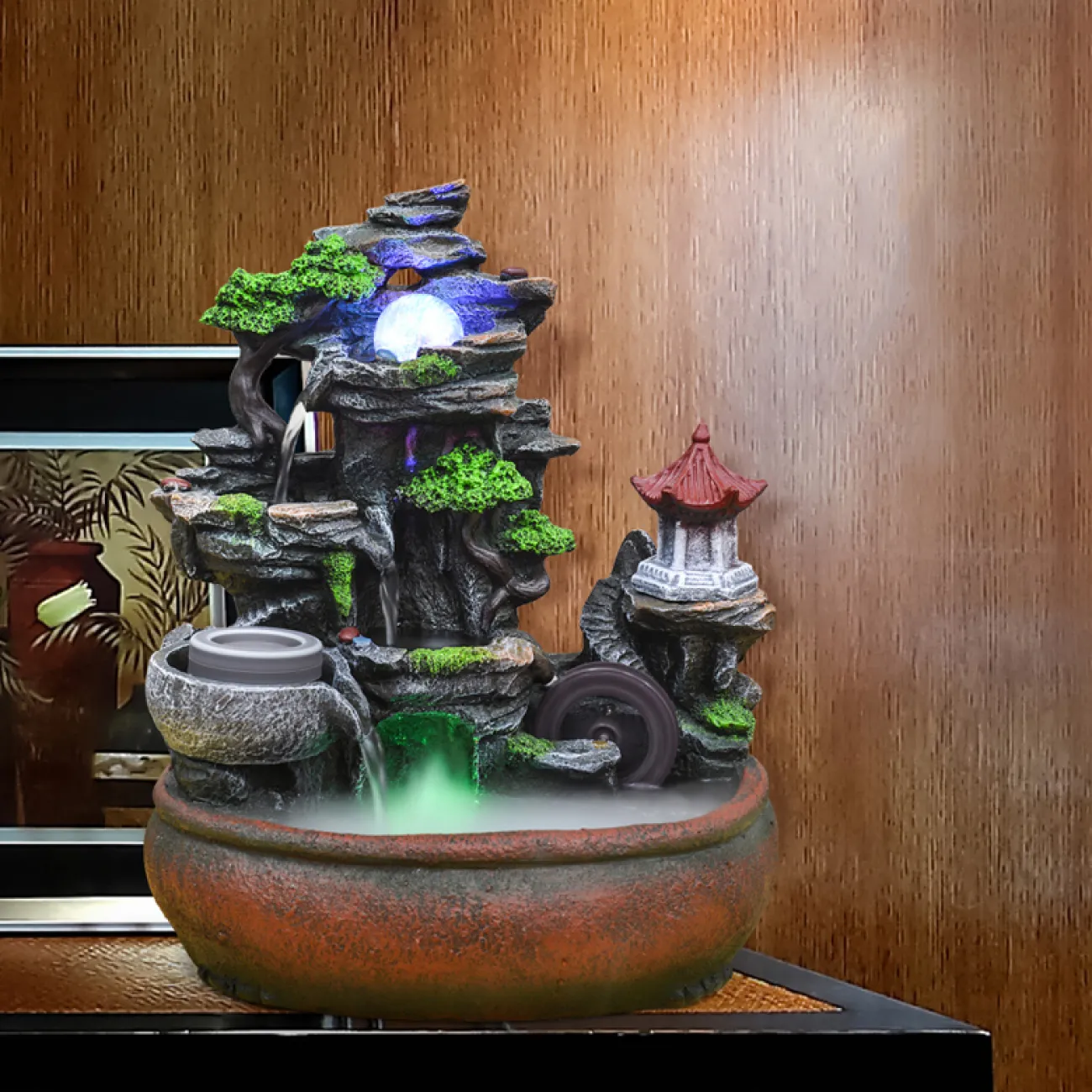 Дизайнерский увлажняющий фонтан с мельницей LaLume-DF20317-20