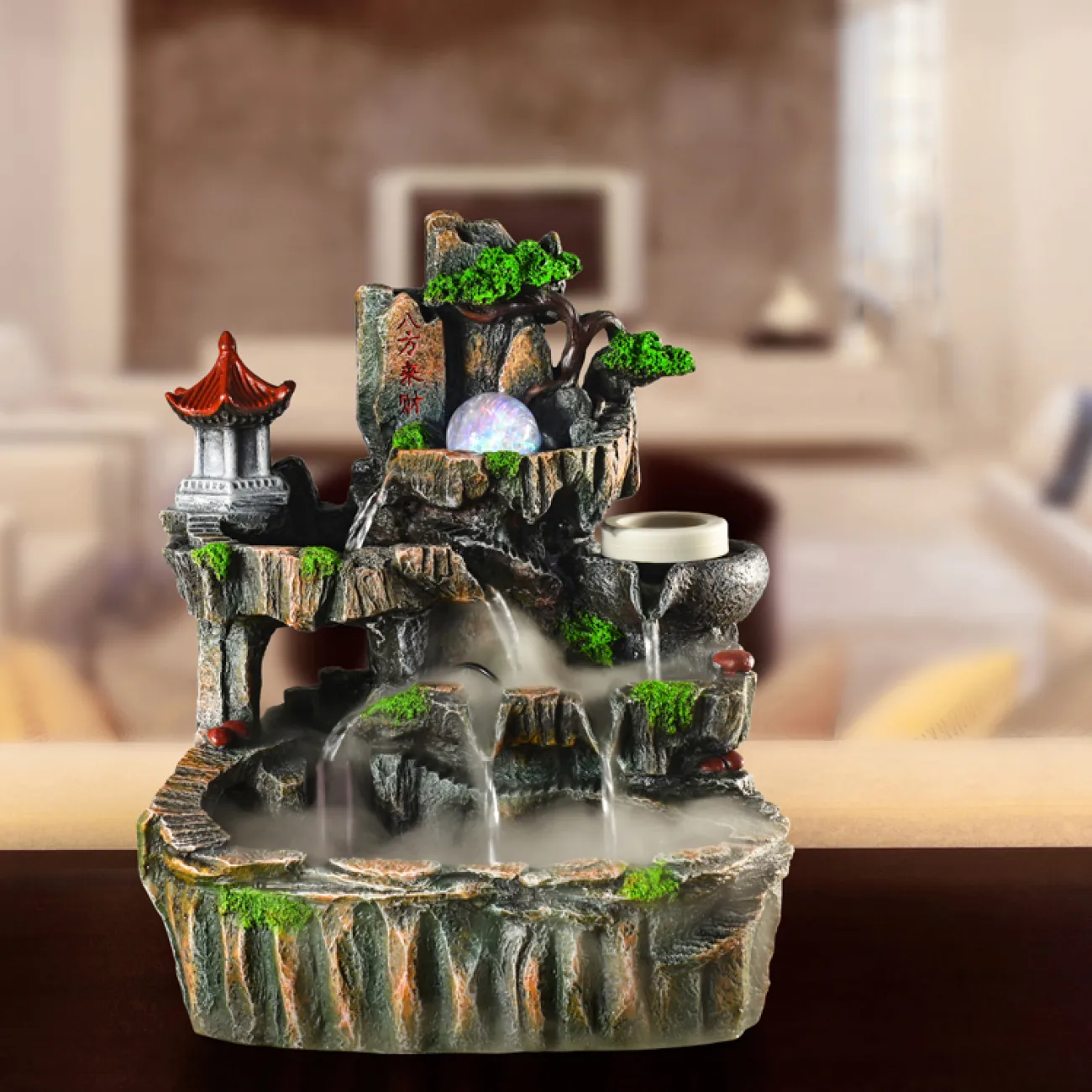 Дизайнерский увлажняющий фонтан с мельницей LaLume-DF20317-20