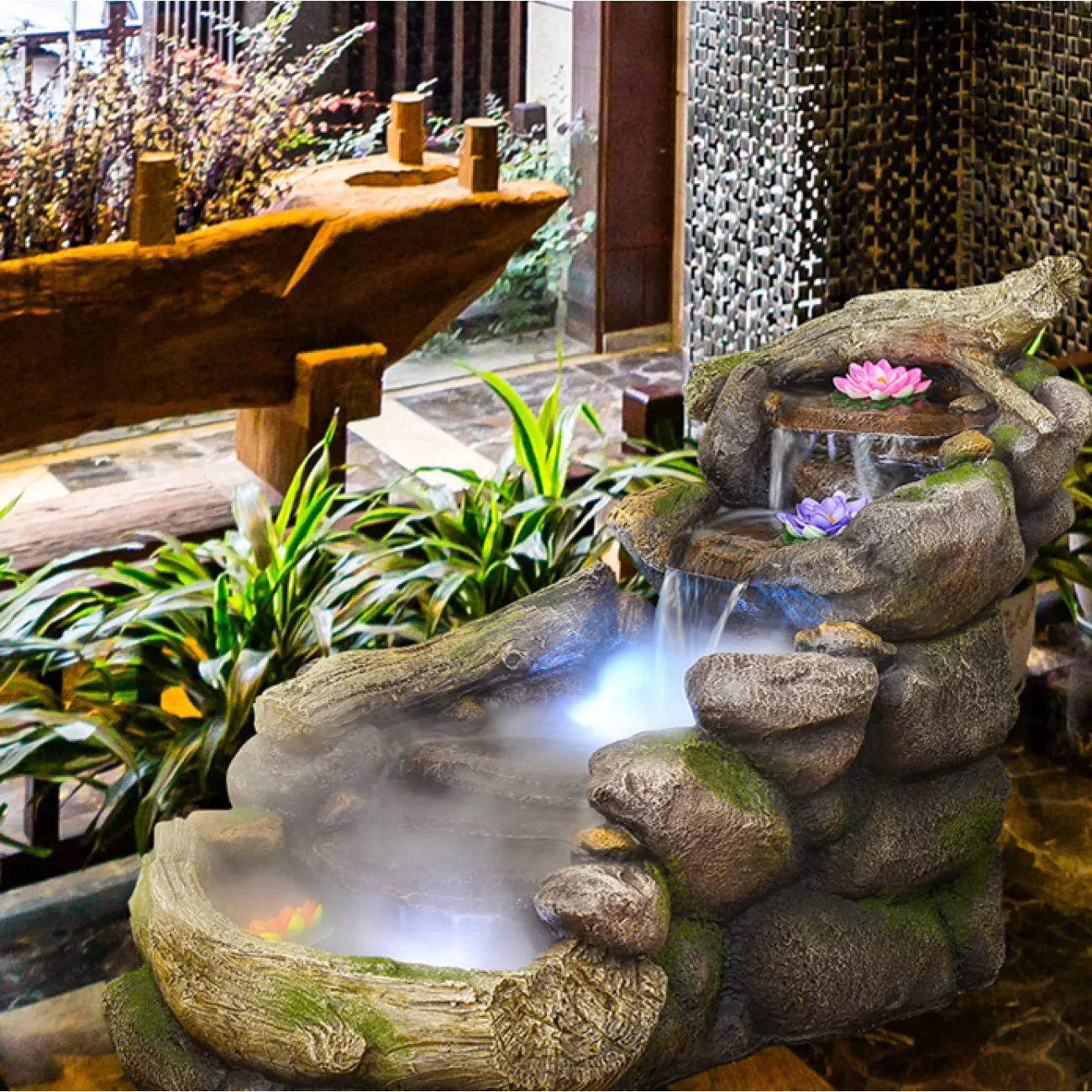 Дизайнерский напольный увлажняющий фонтан LaLume-DF20320-20