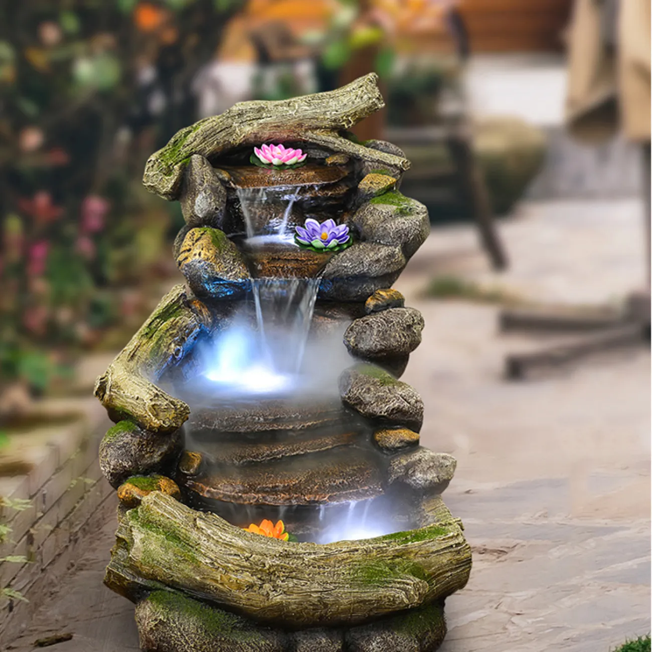 Дизайнерский напольный увлажняющий фонтан LaLume-DF20320-20