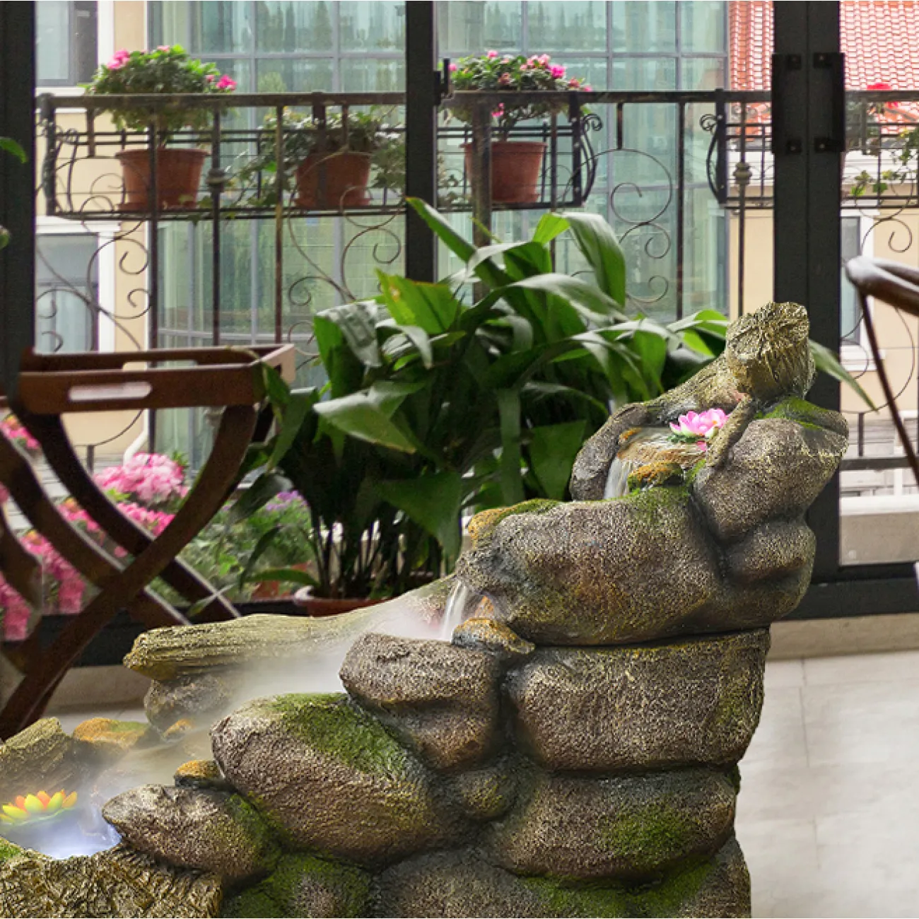 Дизайнерский напольный увлажняющий фонтан LaLume-DF20320-20