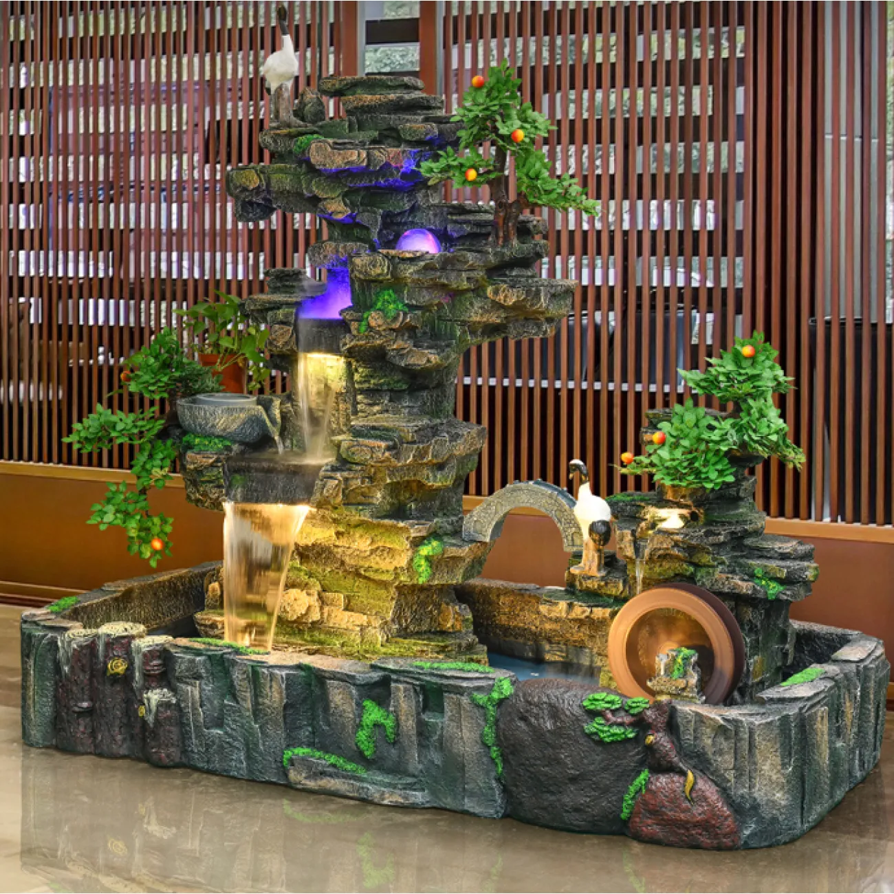 Дизайнерский ламинарный фонтан "Мельница" LaLume-DF20321-20