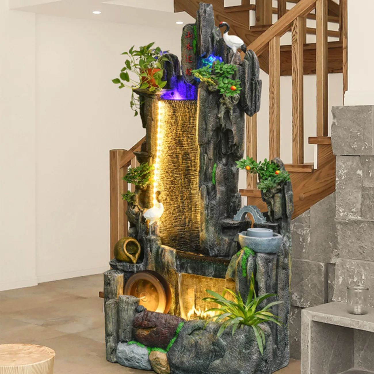 Дизайнерский ламинарный фонтан "Мельница" LaLume-DF20321-20