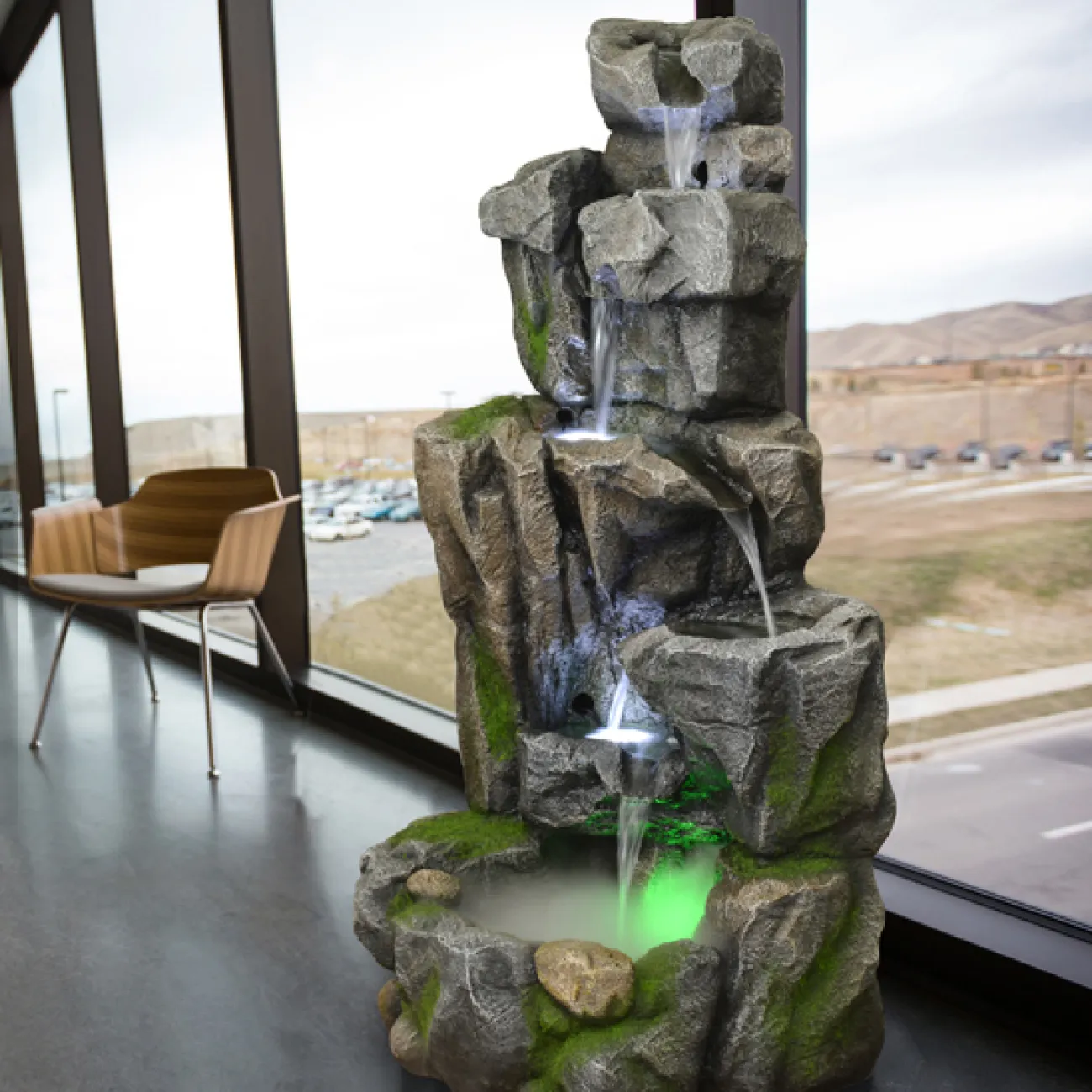 Дизайнерский увлажняющий вертикальный фонтан LaLume-DF20322-20