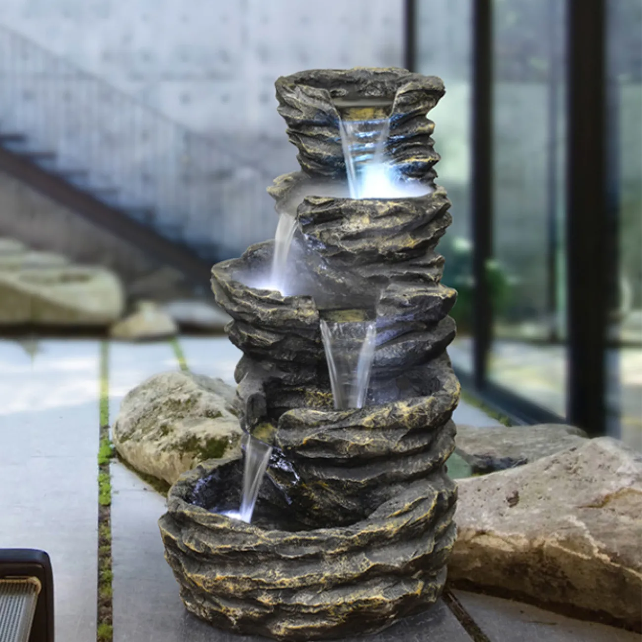 Дизайнерский увлажняющий вертикальный фонтан LaLume-DF20322-20