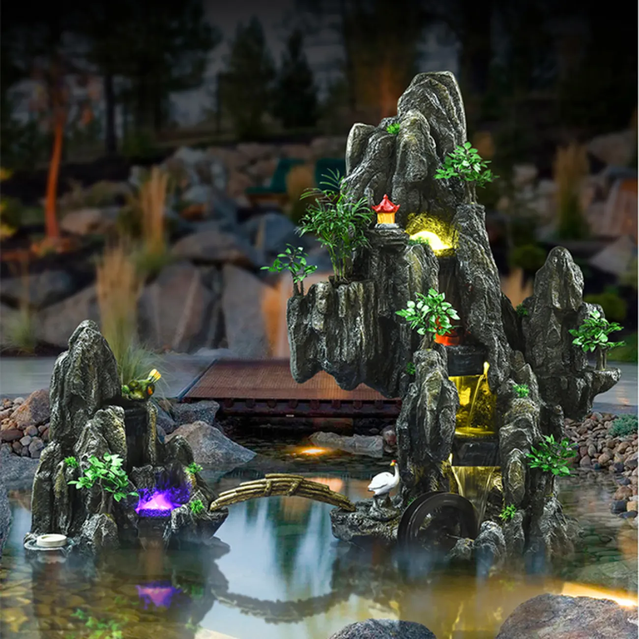 Дизайнерский увлажняющий ламинарный фонтан LaLume-DF20324-20