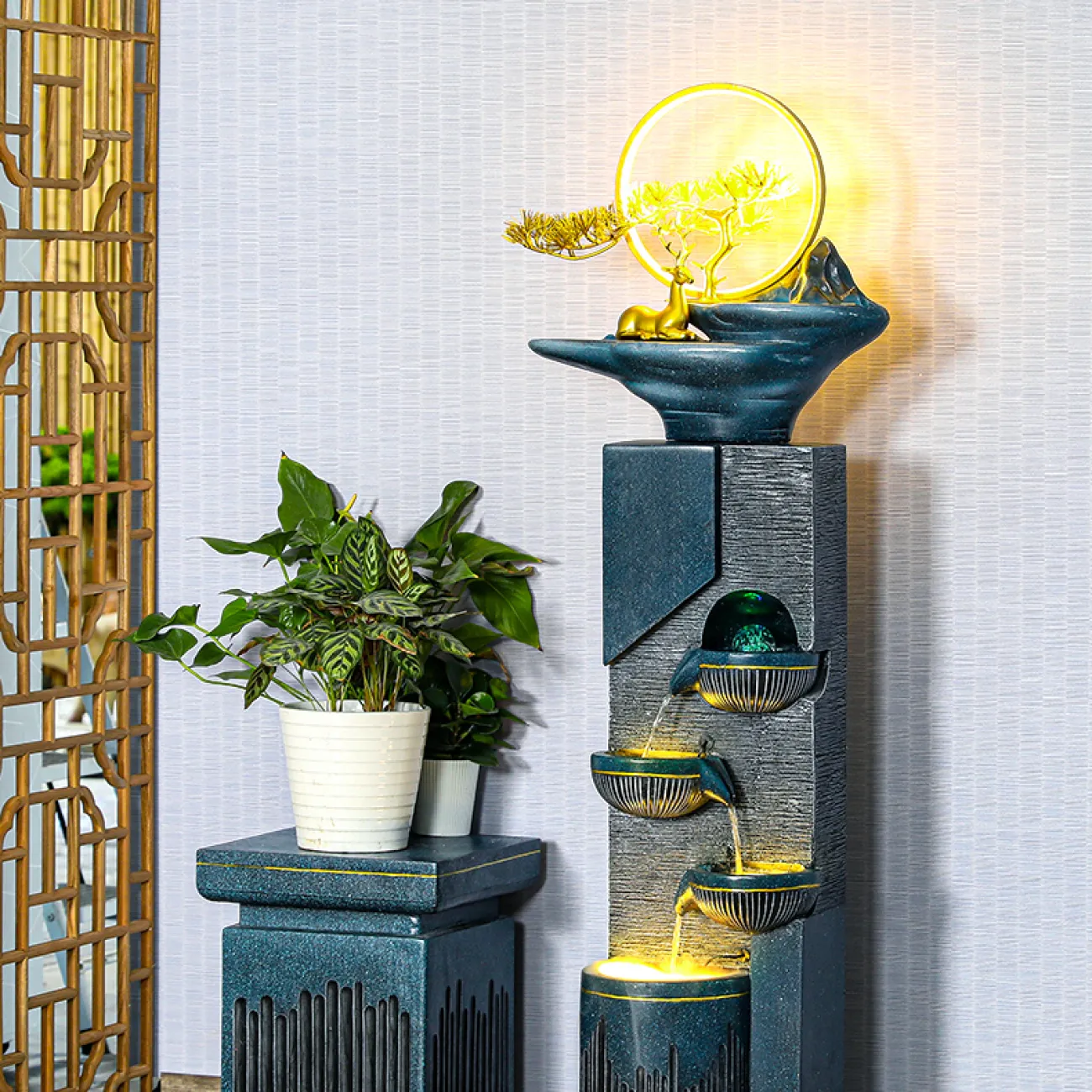 Дизайнерский вертикальный ламинарный фонтан LaLume-DF20325-20