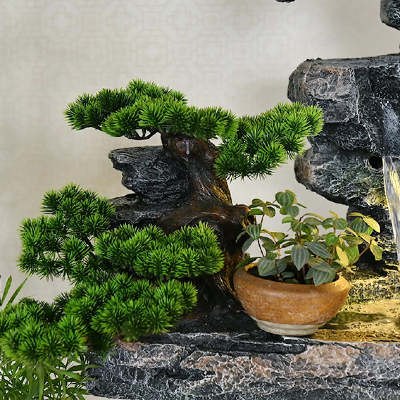 Дизайнерский ламинарный фонтан с подсветкой LaLume-DF20326-20