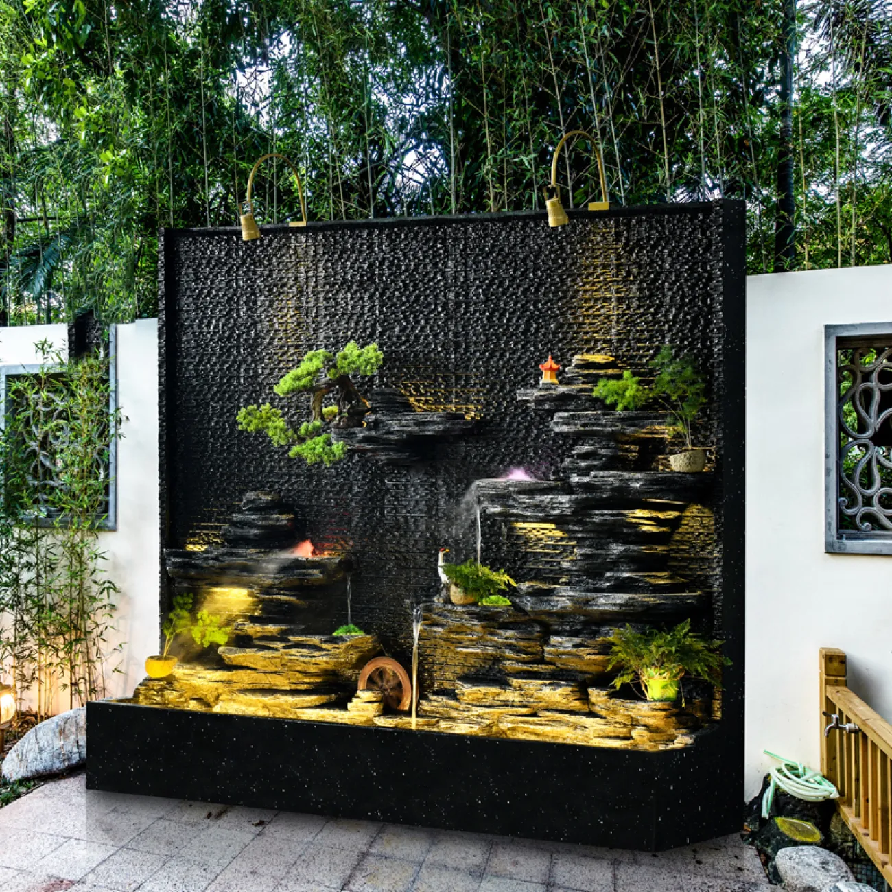 Дизайнерский ламинарный наборный фонтан LaLume-DF20327-20 Дизайнерский ламинарный наборный фонтан LaLume-DF20327-20