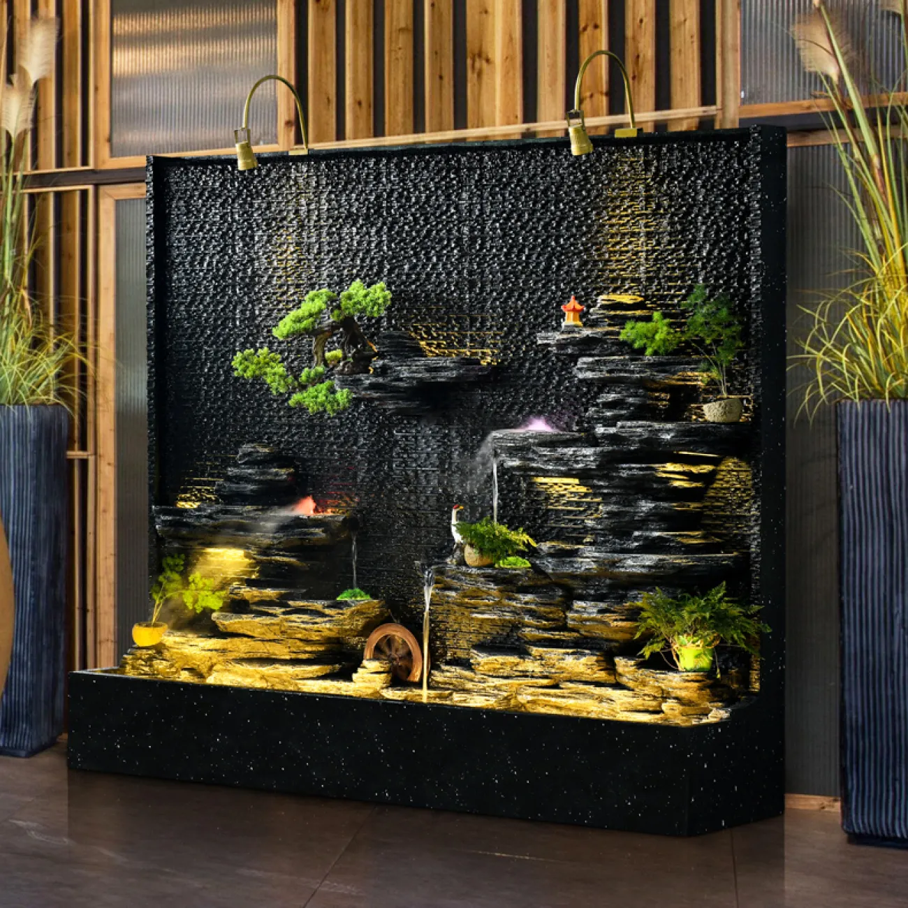 Дизайнерский ламинарный наборный фонтан LaLume-DF20327-20 Дизайнерский ламинарный наборный фонтан LaLume-DF20327-20