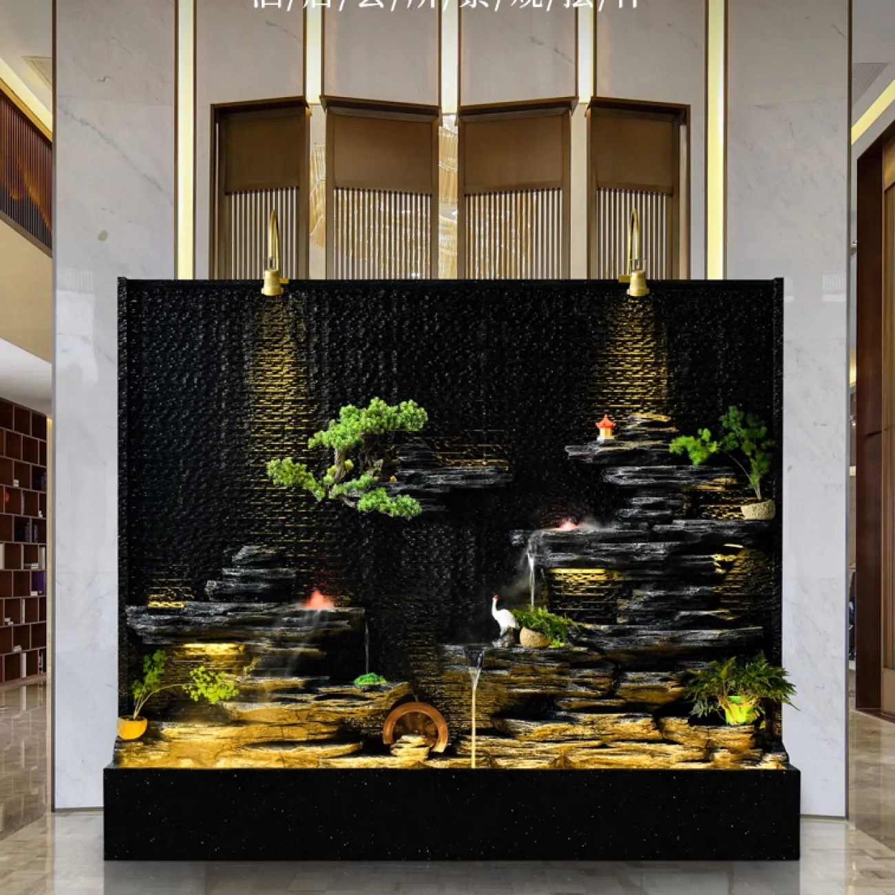 Дизайнерский ламинарный наборный фонтан LaLume-DF20327-20 Дизайнерский ламинарный наборный фонтан LaLume-DF20327-20