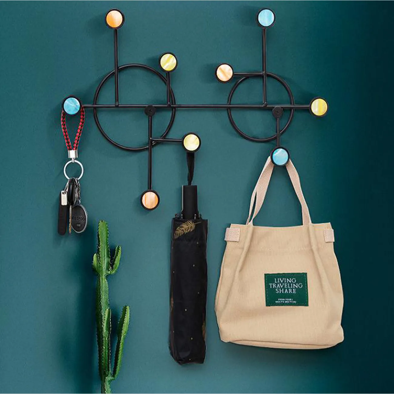 Дизайнерская настенная вешалка LaLume-DF20329-20 Дизайнерская настенная вешалка LaLume-DF20329-20