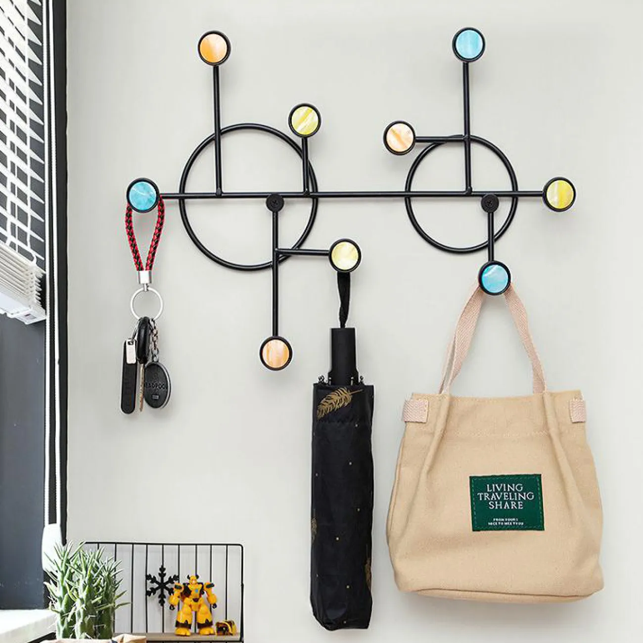 Дизайнерская настенная вешалка LaLume-DF20329-20 Дизайнерская настенная вешалка LaLume-DF20329-20