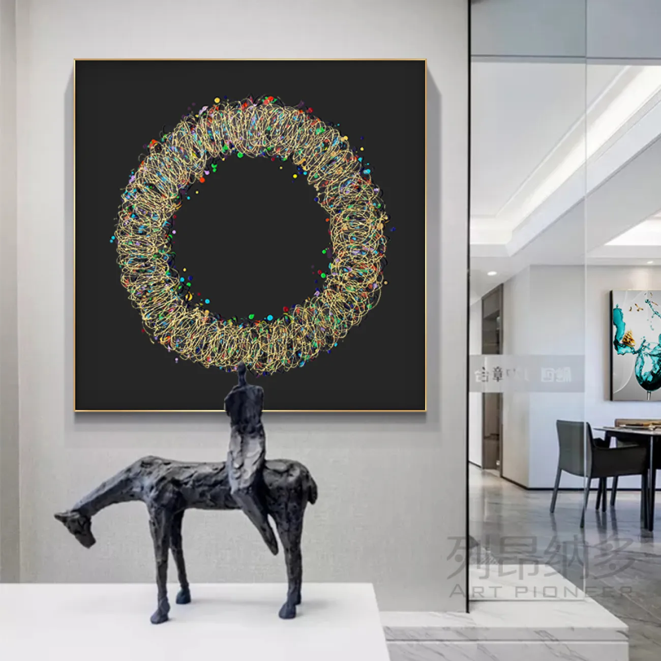 Дизайнерская современная картина ручной работы LaLume-DF20333-20