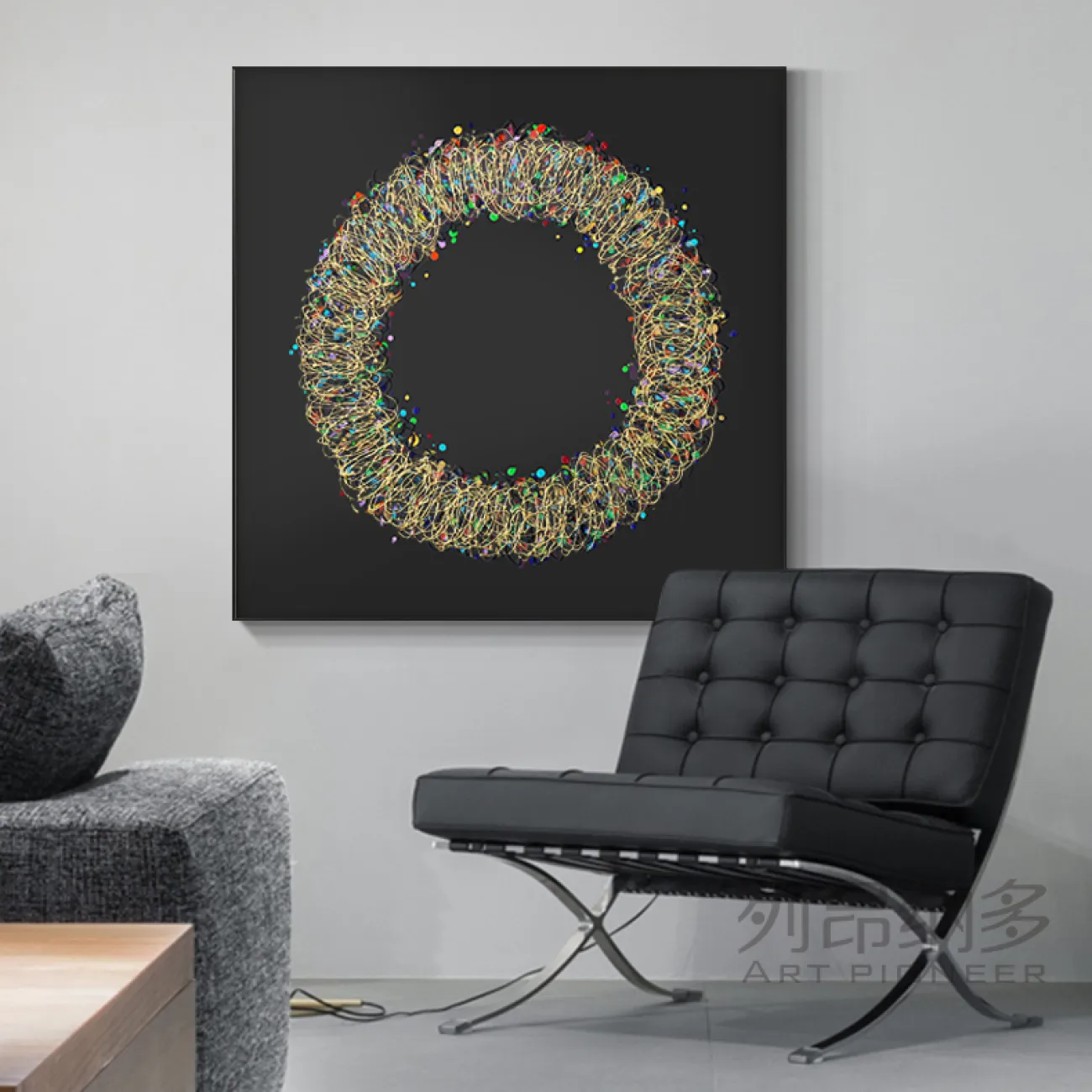 Дизайнерская современная картина ручной работы LaLume-DF20333-20