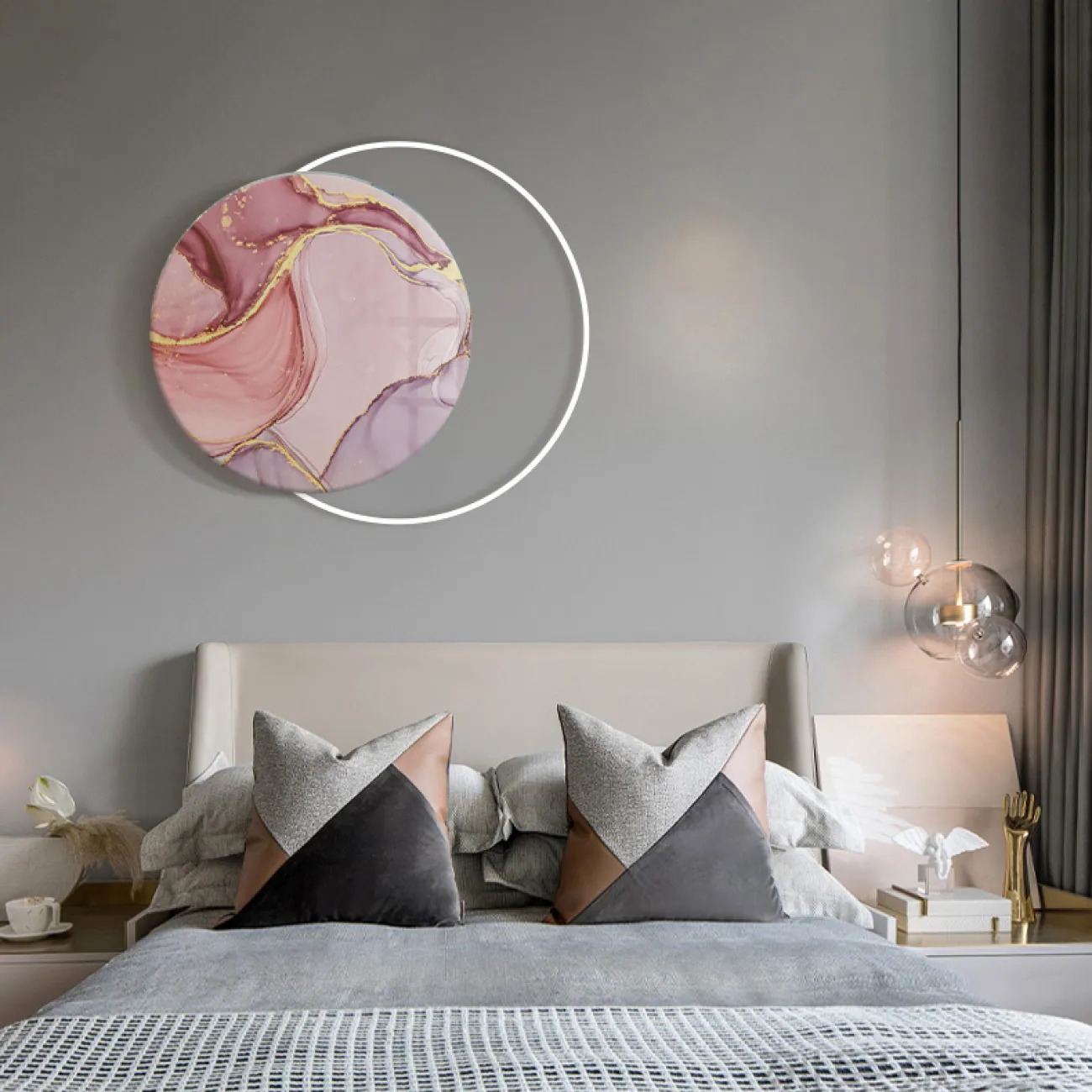 Дизайнерский настенный декор с подсветкой LaLume-DF20335-20