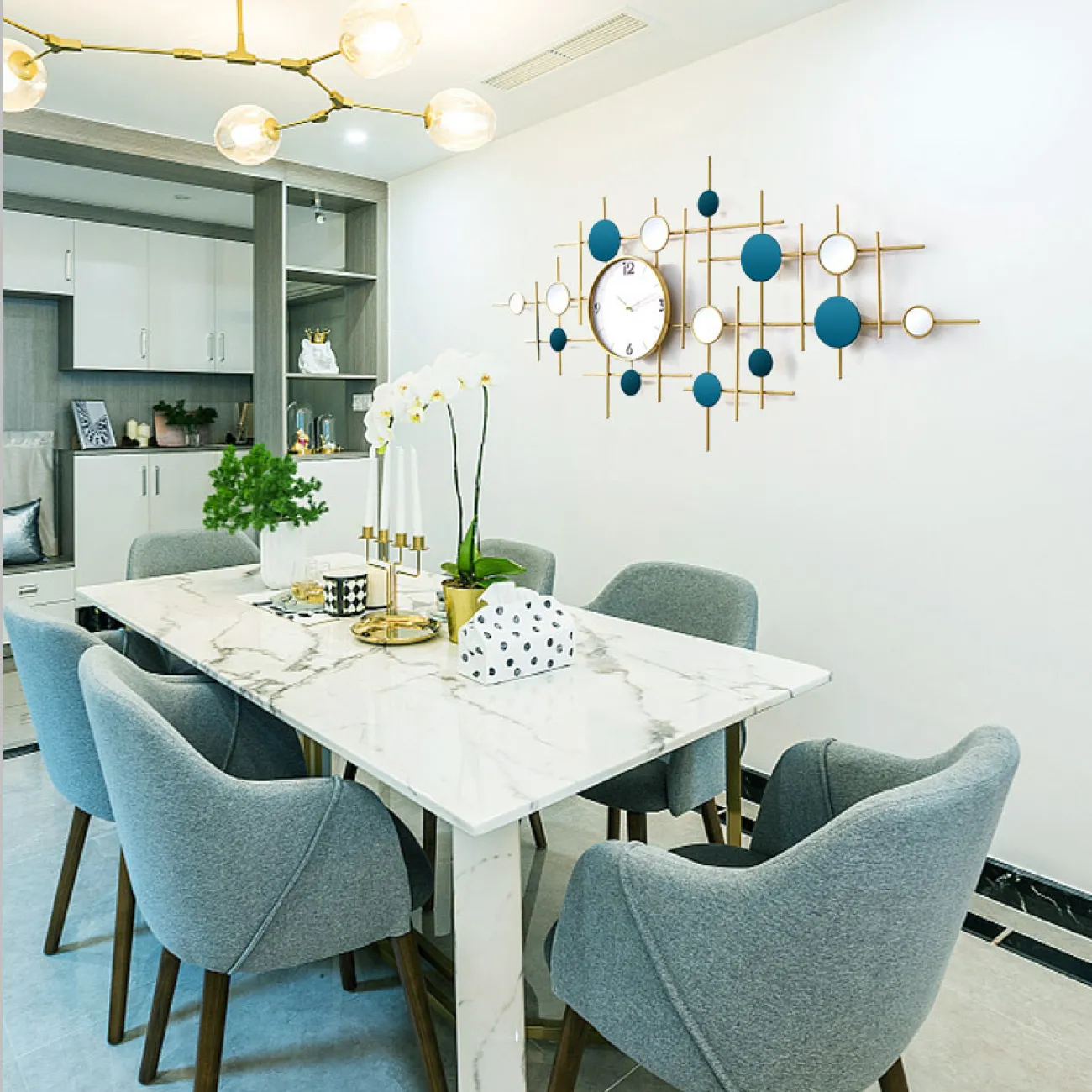 Современные минималистичные настенные часы для гостиной, роскошное художественное украшение LaLume-KKK20276-20 Современные минималистичные настенные часы для гостиной, роскошное художественное украшение LaLume-KKK20276-20