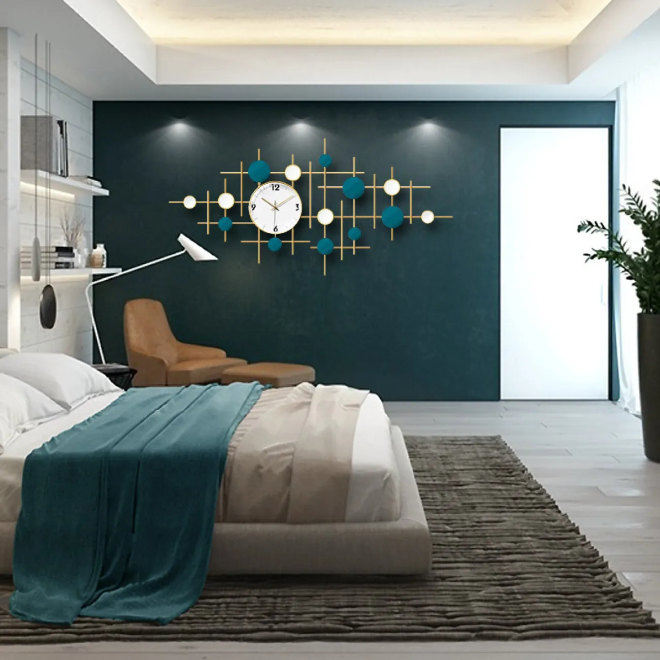 Современные минималистичные настенные часы для гостиной, роскошное художественное украшение LaLume-KKK20276-20 Современные минималистичные настенные часы для гостиной, роскошное художественное украшение LaLume-KKK20276-20