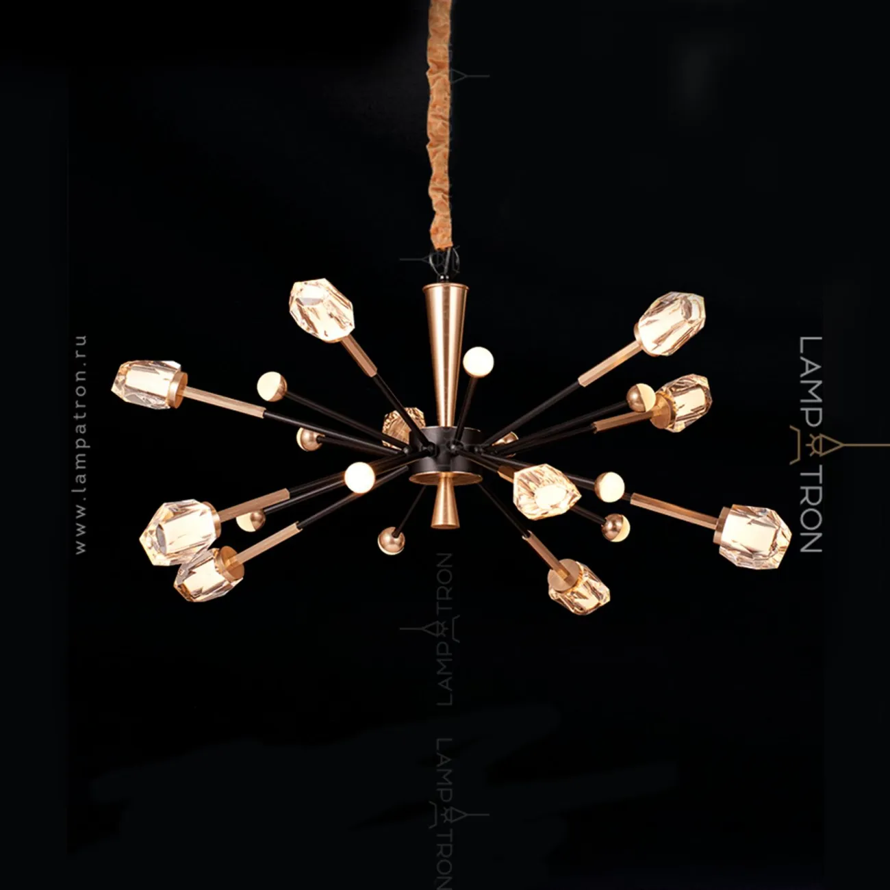 Серия светодиодных люстр с плафонами в виде кристаллов и шаров ADRINA от LaLume