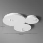Фигурное потолочное крепление из металла CEILING MOUNT 9 от LaLume