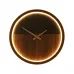 Светодиодный настенный светильник в виде деревянных круглых часов TIME WOOD ONE