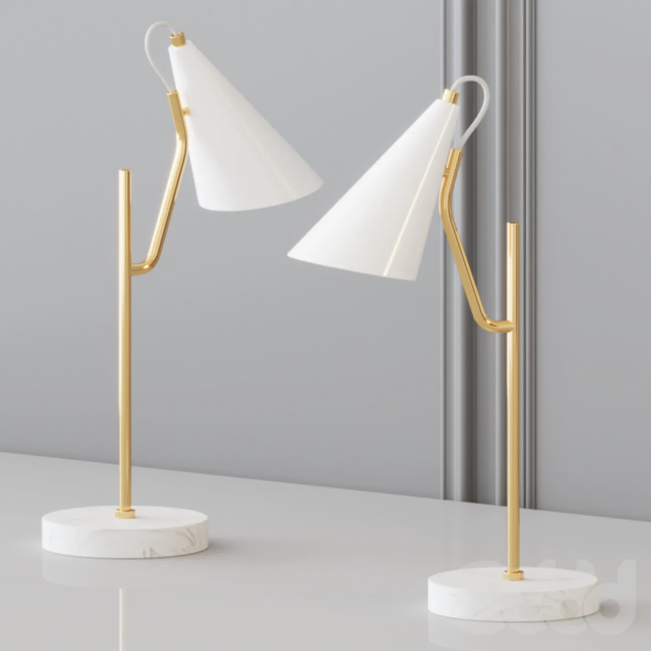 Настольная лампа с плафоном конической формы LAMBA TAB от LaLume Настольная лампа с плафоном конической формы LAMBA TAB от LaLume