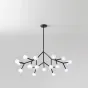 Серия люстр молекулярной формы с трубчатыми и круглыми плафонами. RAZE от LaLume