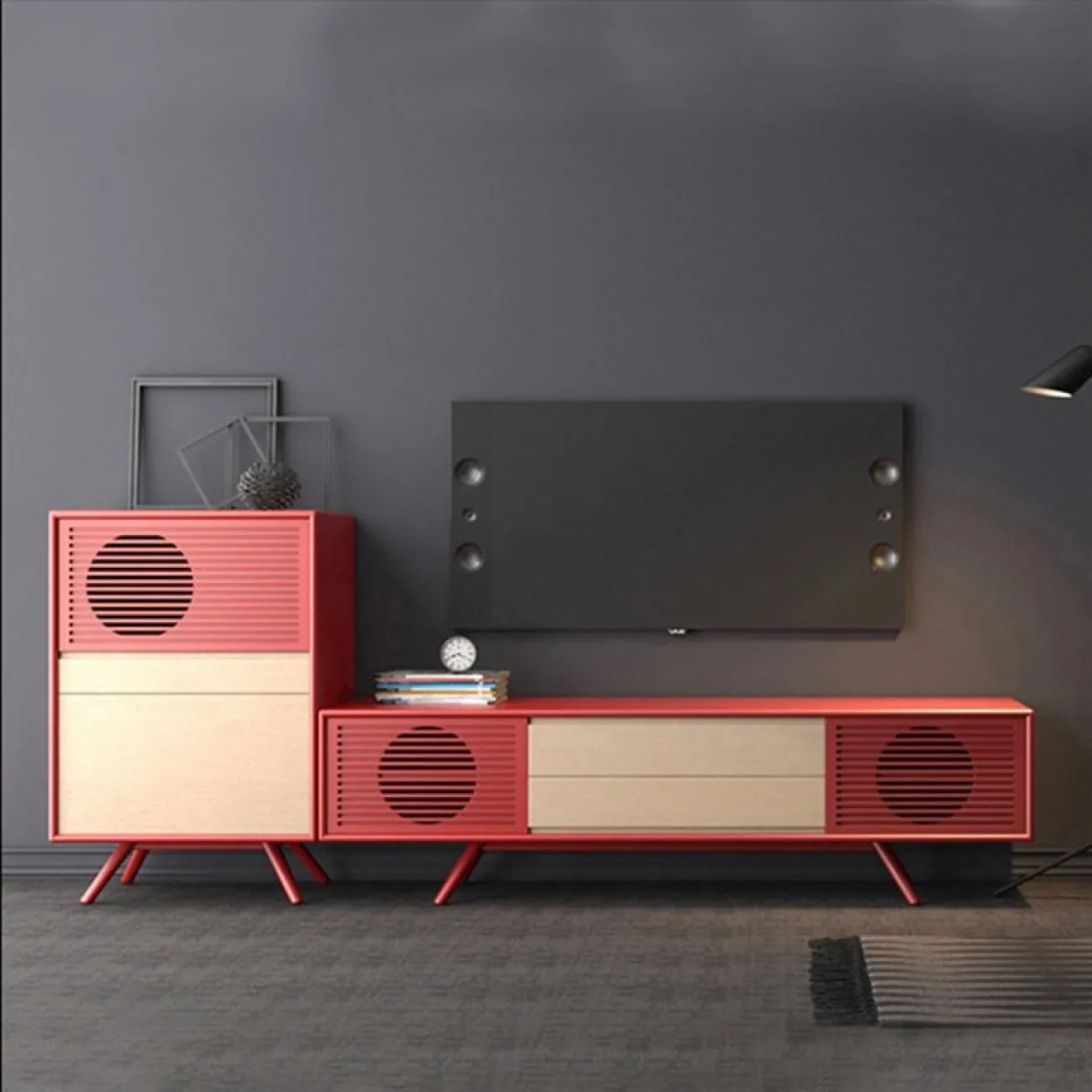 Консоль в форме ретро-радио RADIO от LaLume