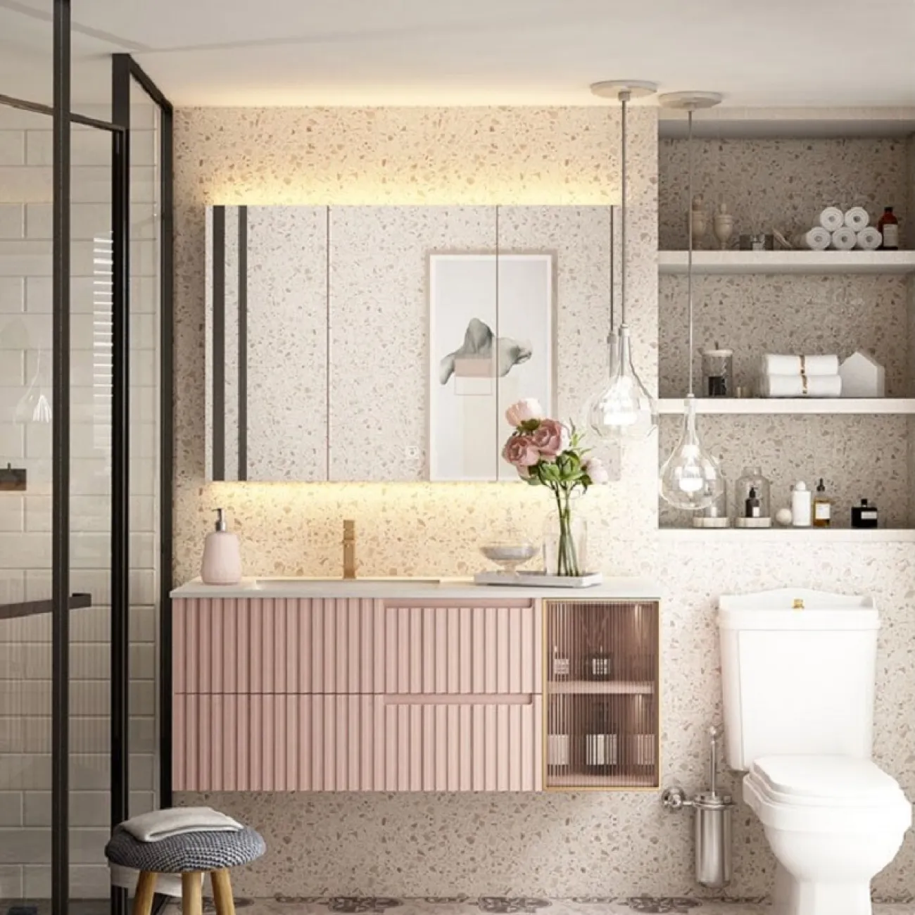 Мебель для ванной LaLume AR22168-23 подвесная