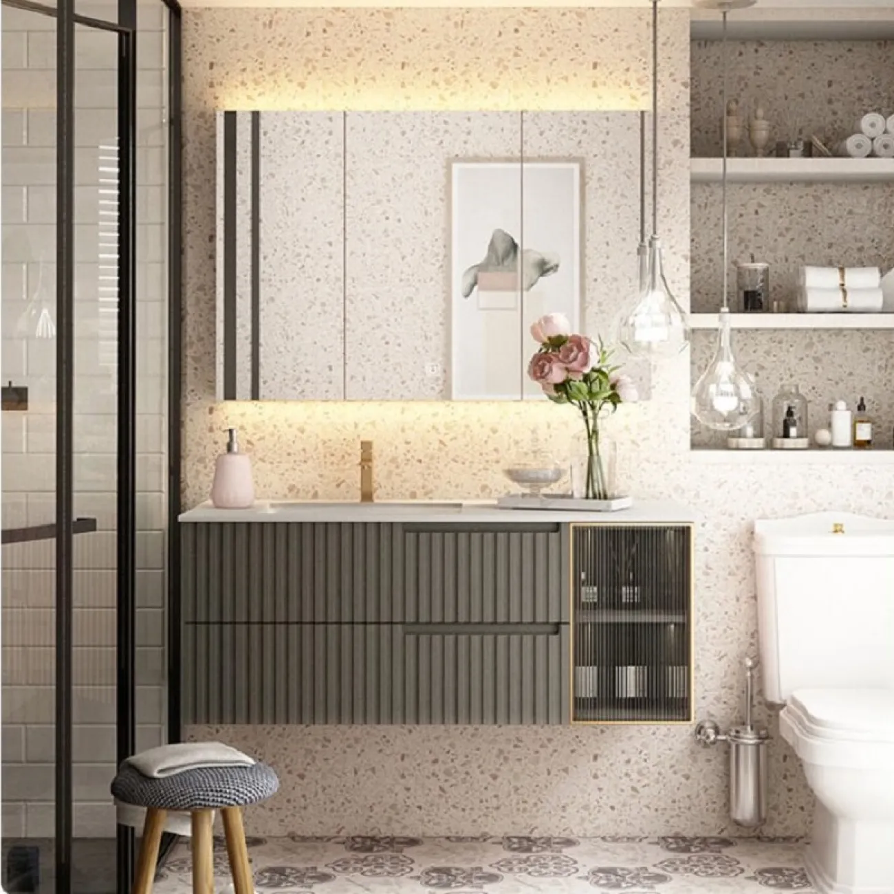 Мебель для ванной LaLume AR22168-23 подвесная