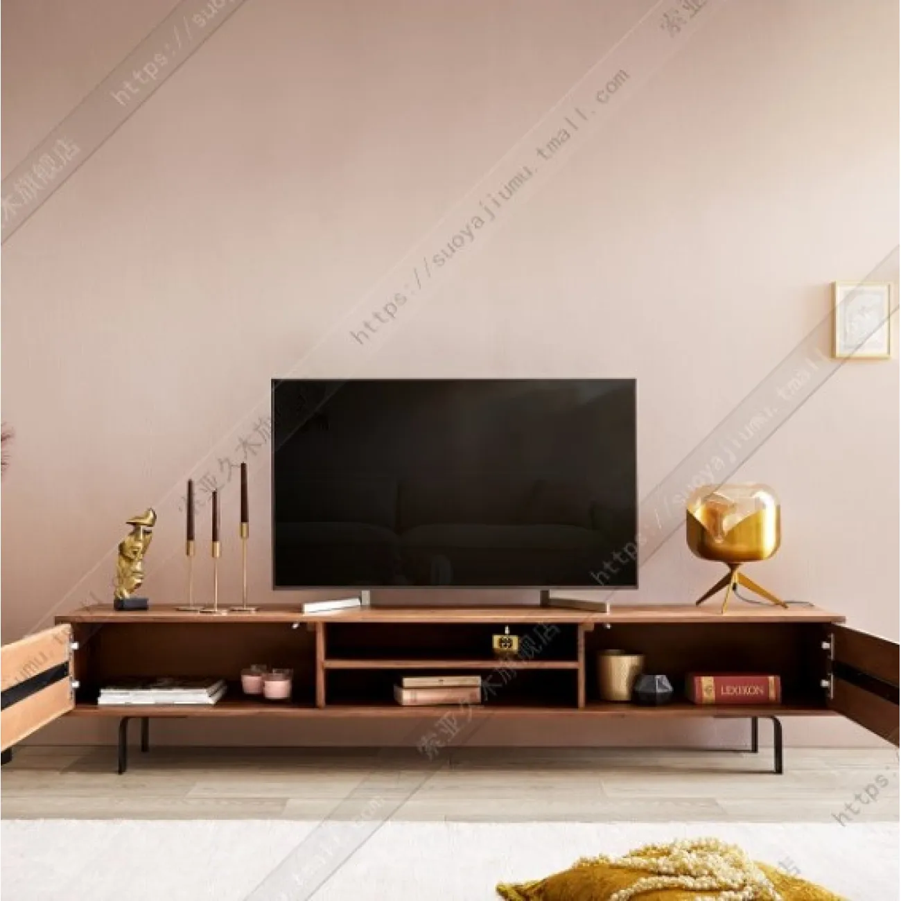 Тумба под телевизор из массива дерева LaLume MB22361-22 от LaLume