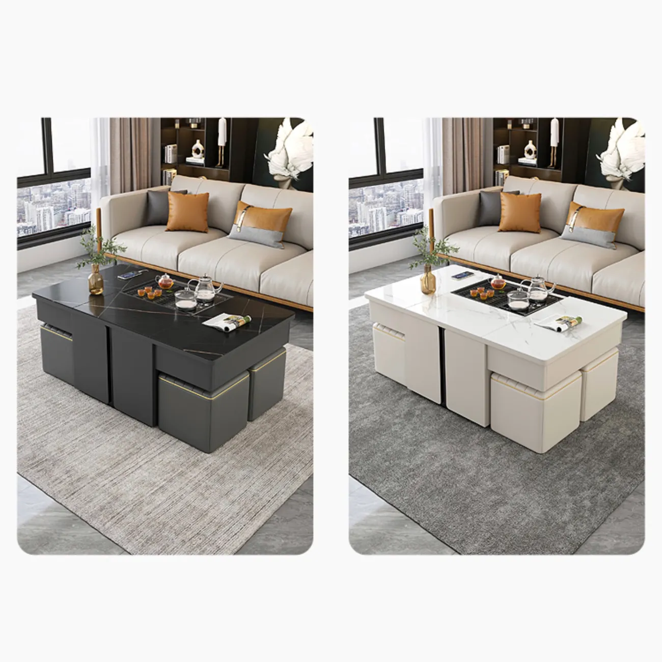 Многофункциональный чайный столик ST22322-06 от LaLume Многофункциональный чайный столик ST22322-06 от LaLume