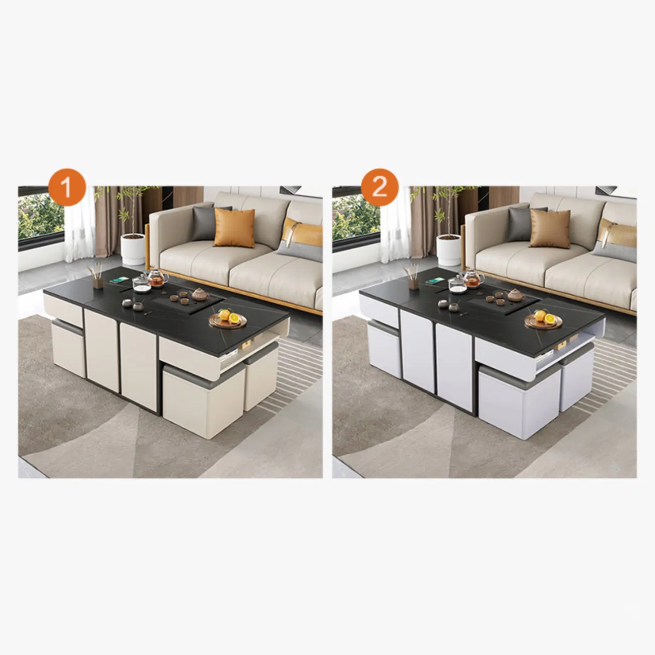 Многофункциональный чайный столик ST22323-06 от LaLume Многофункциональный чайный столик ST22323-06 от LaLume