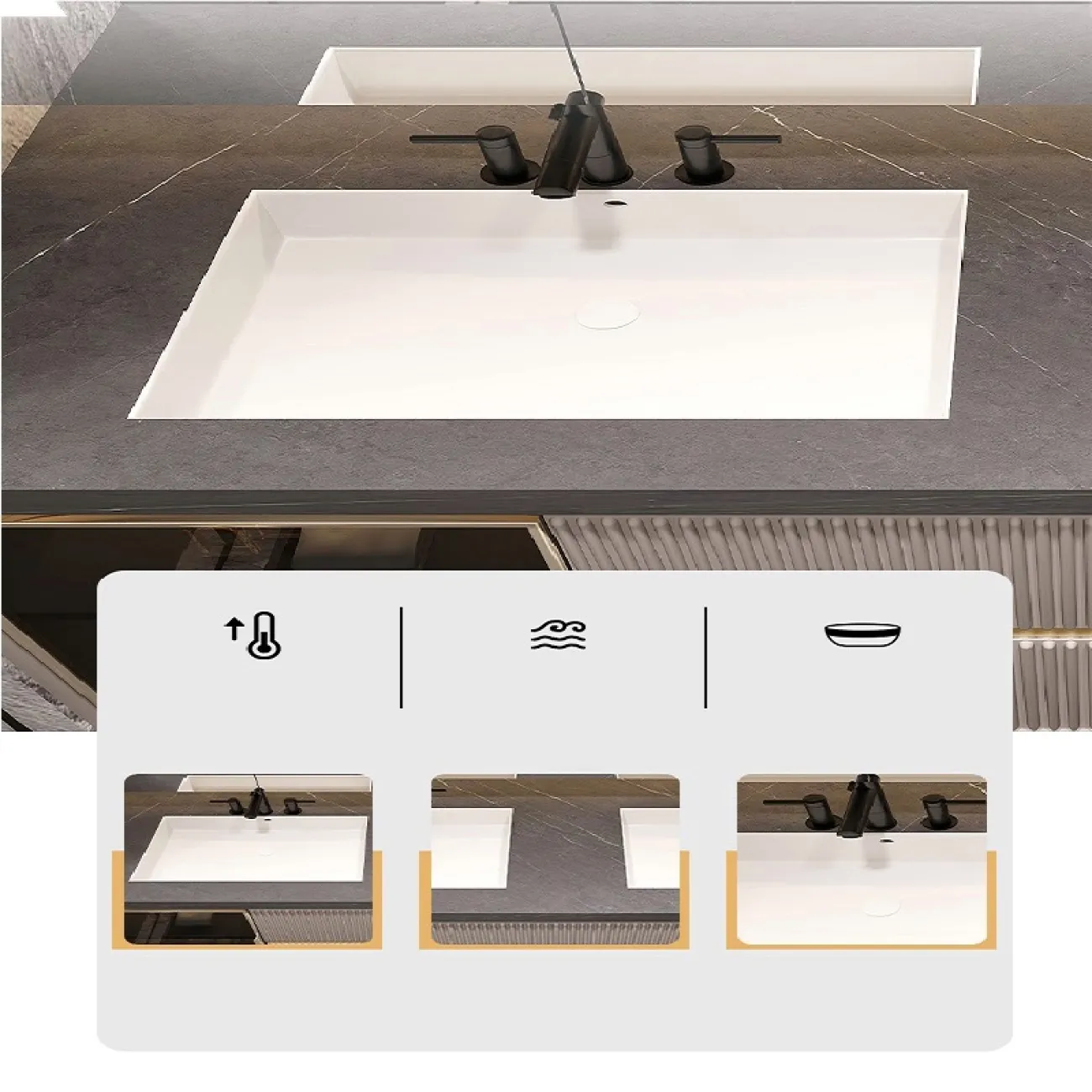 Мебель для ванной LaLume AR22167-23 подвесная