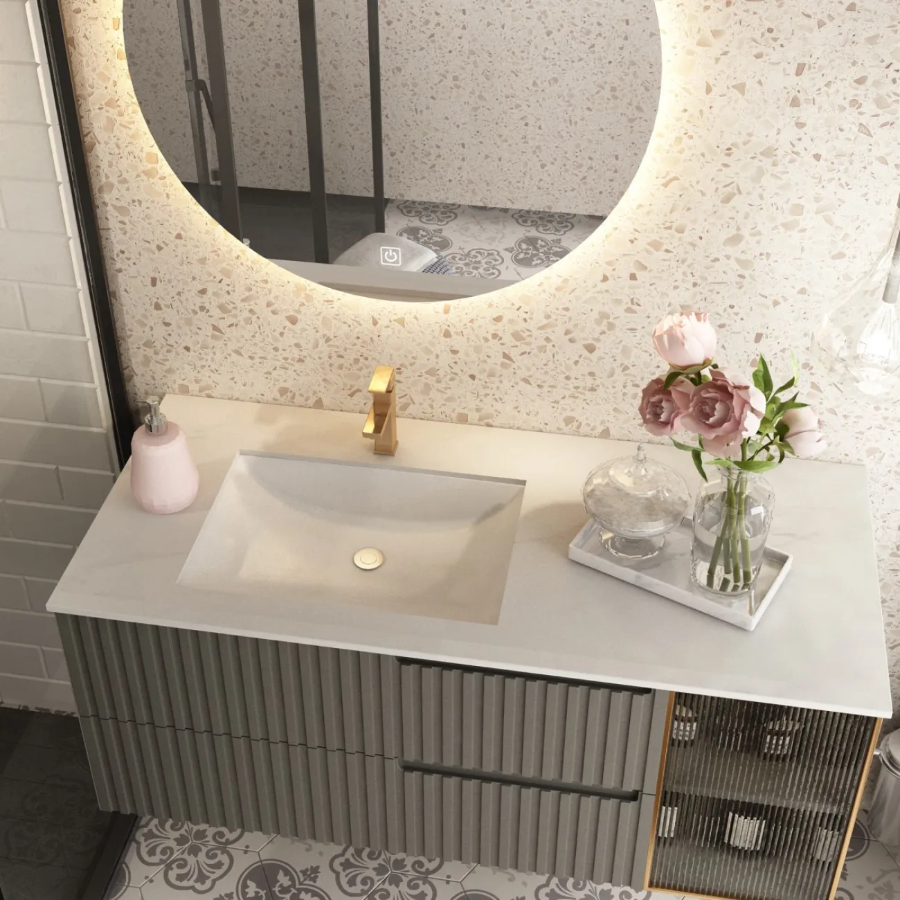 Мебель для ванной LaLume AR22168-23 подвесная