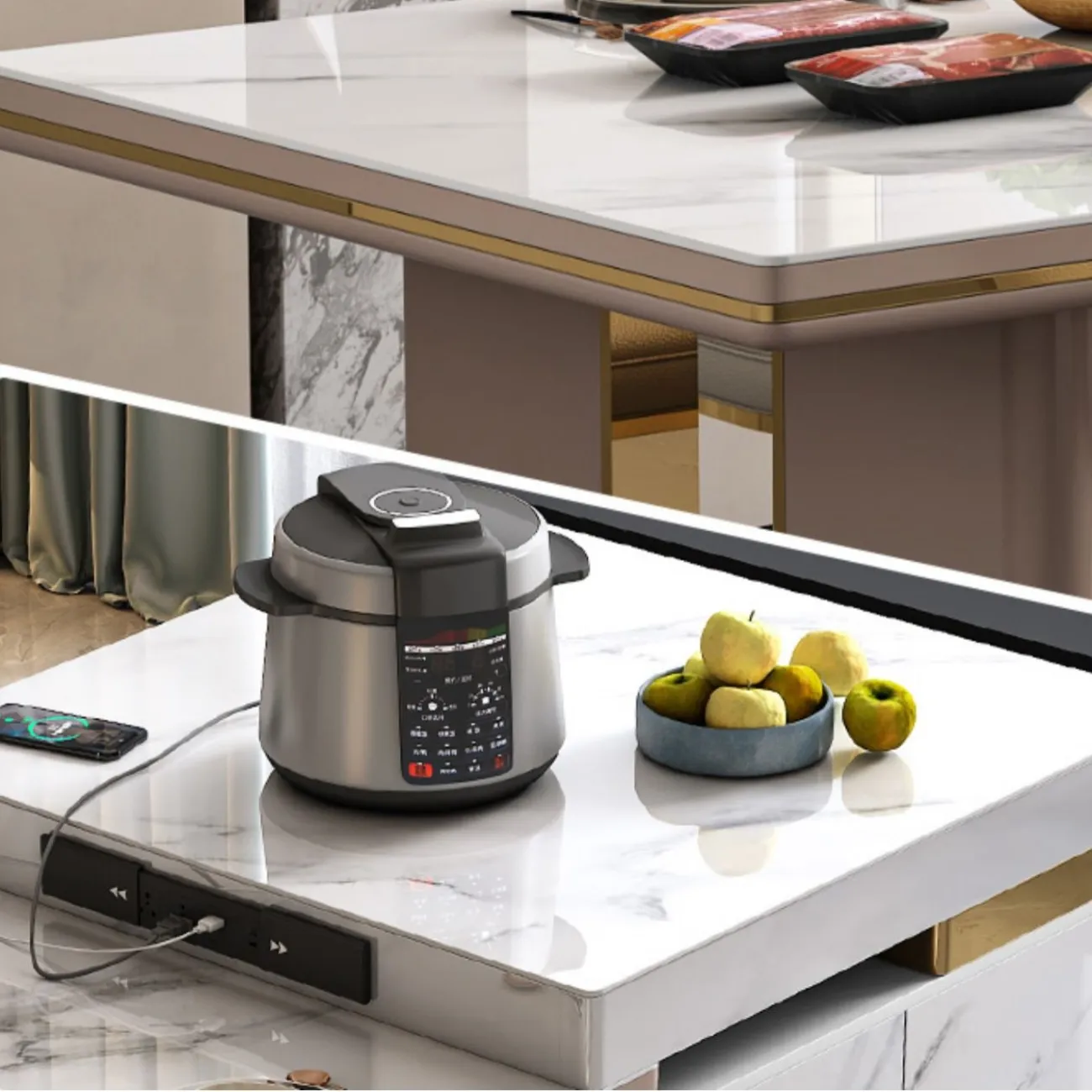 Многофункциональный обеденный стол LaLume MB22329-23 Многофункциональный обеденный стол LaLume MB22329-23