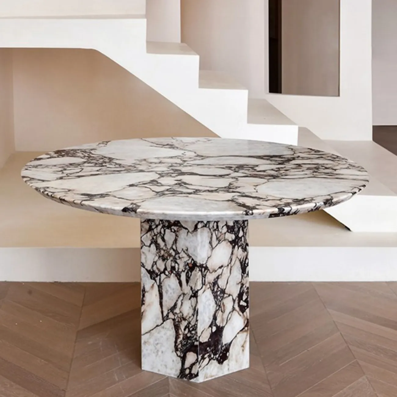 Обеденный стол BULGARI из натурального мрамора LaLume MB22330-23