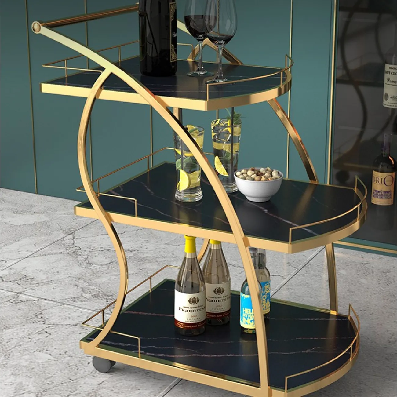 Кофейный стол на колесах LaLume MB22352-22 от LaLume Кофейный стол на колесах LaLume MB22352-22 от LaLume