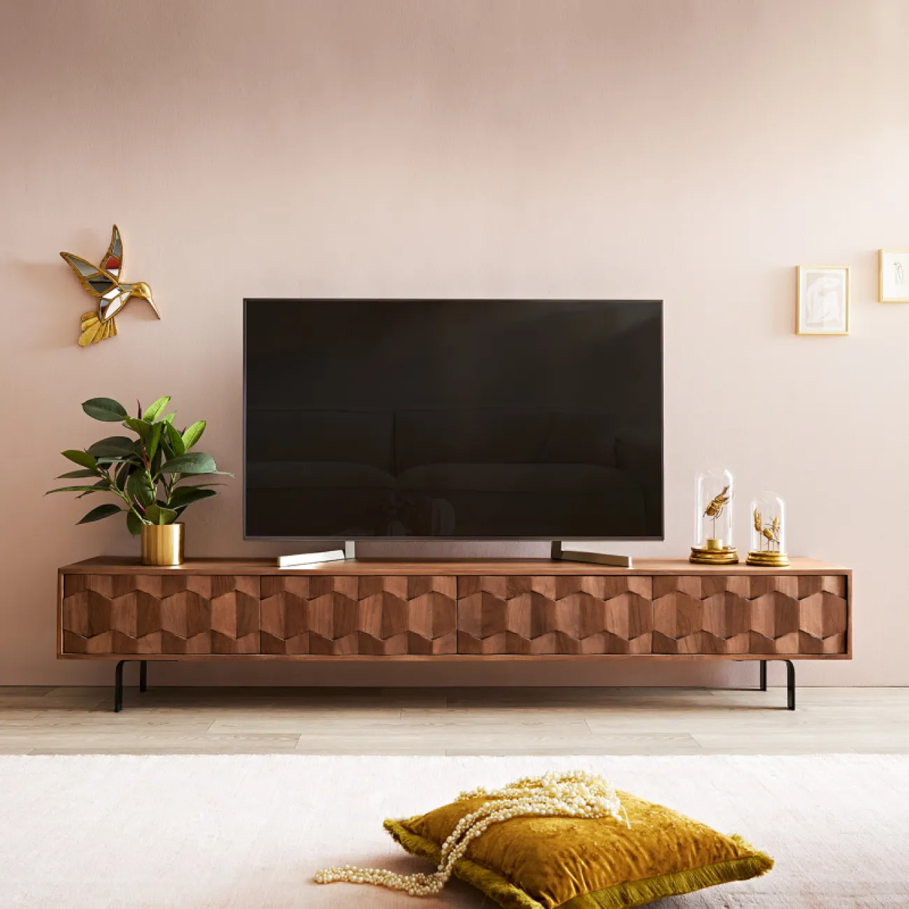 Тумба под телевизор из массива дерева LaLume MB22361-22 от LaLume