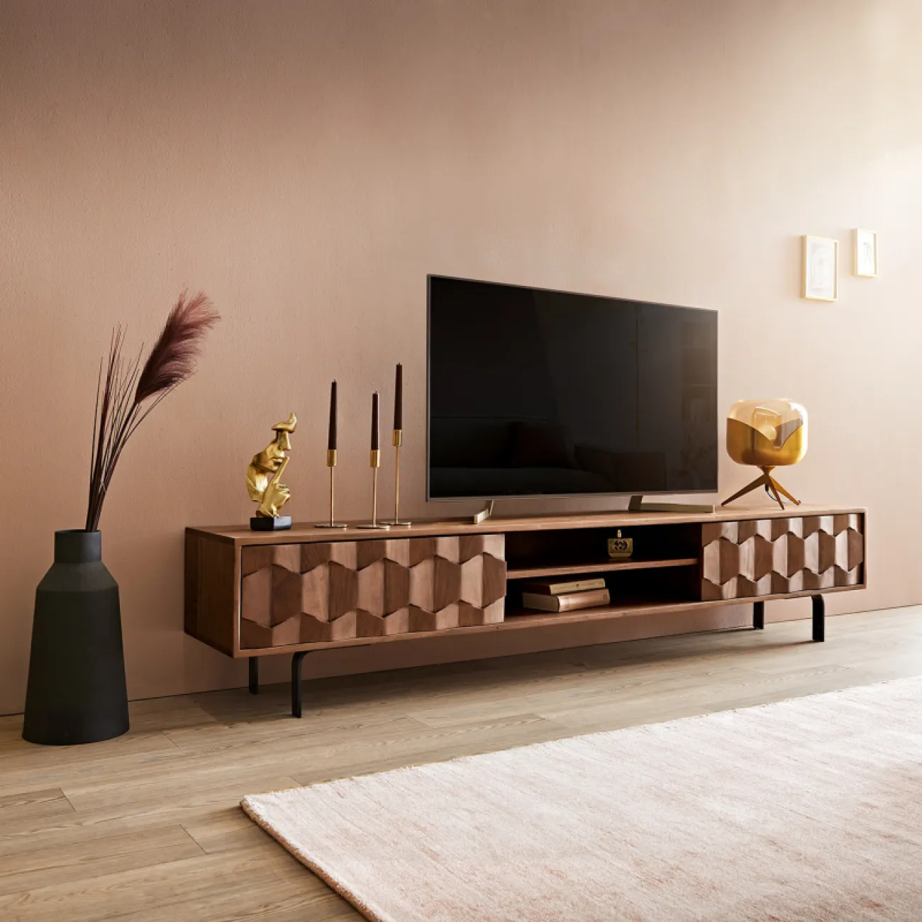 Тумба под телевизор из массива дерева LaLume MB22361-22 от LaLume