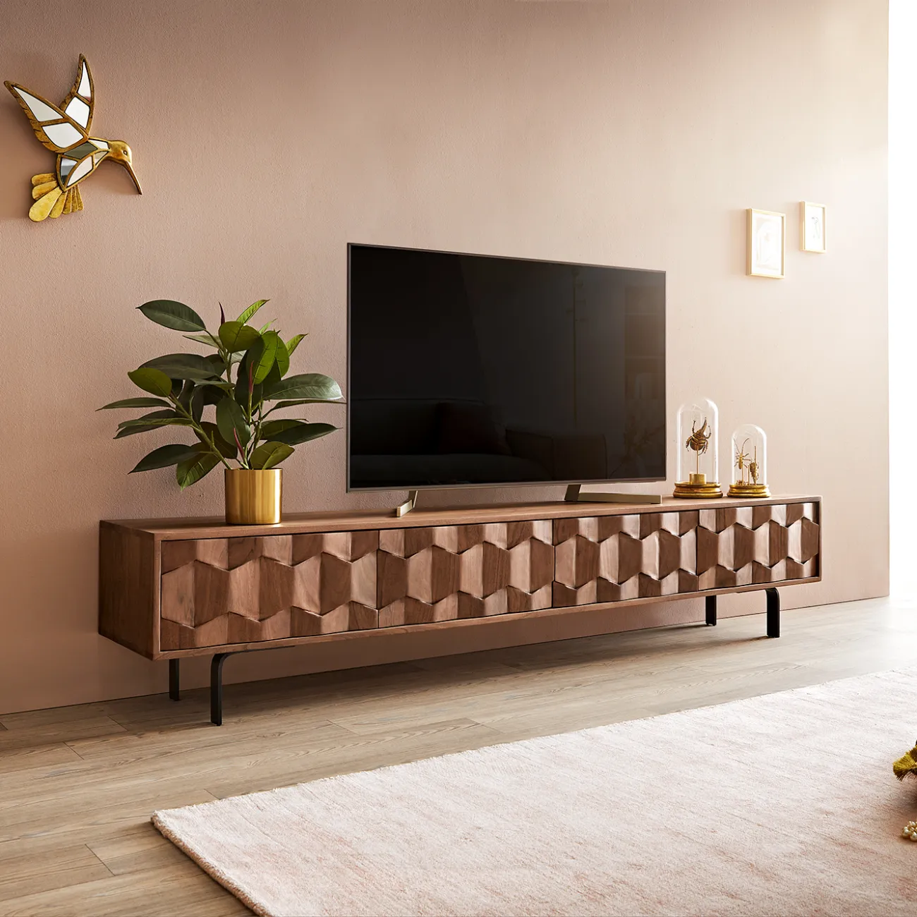 Тумба под телевизор из массива дерева LaLume MB22361-22 от LaLume