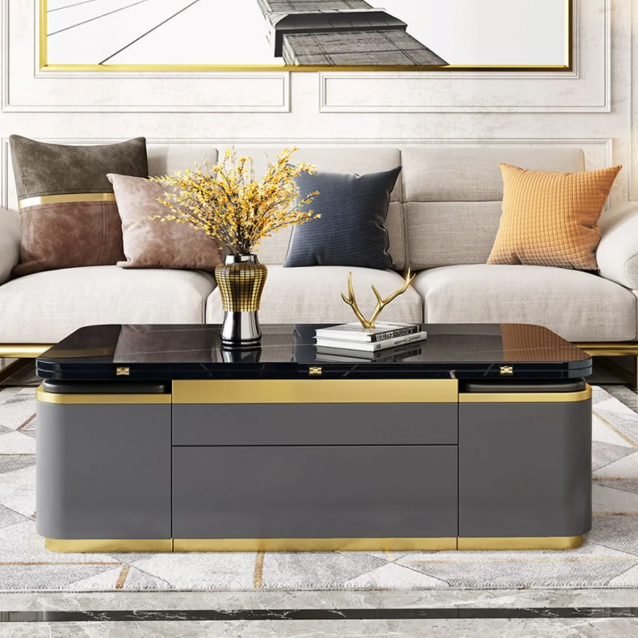 Многофункциональный журнальный столик ST22320-06 от LaLume Многофункциональный журнальный столик ST22320-06 от LaLume