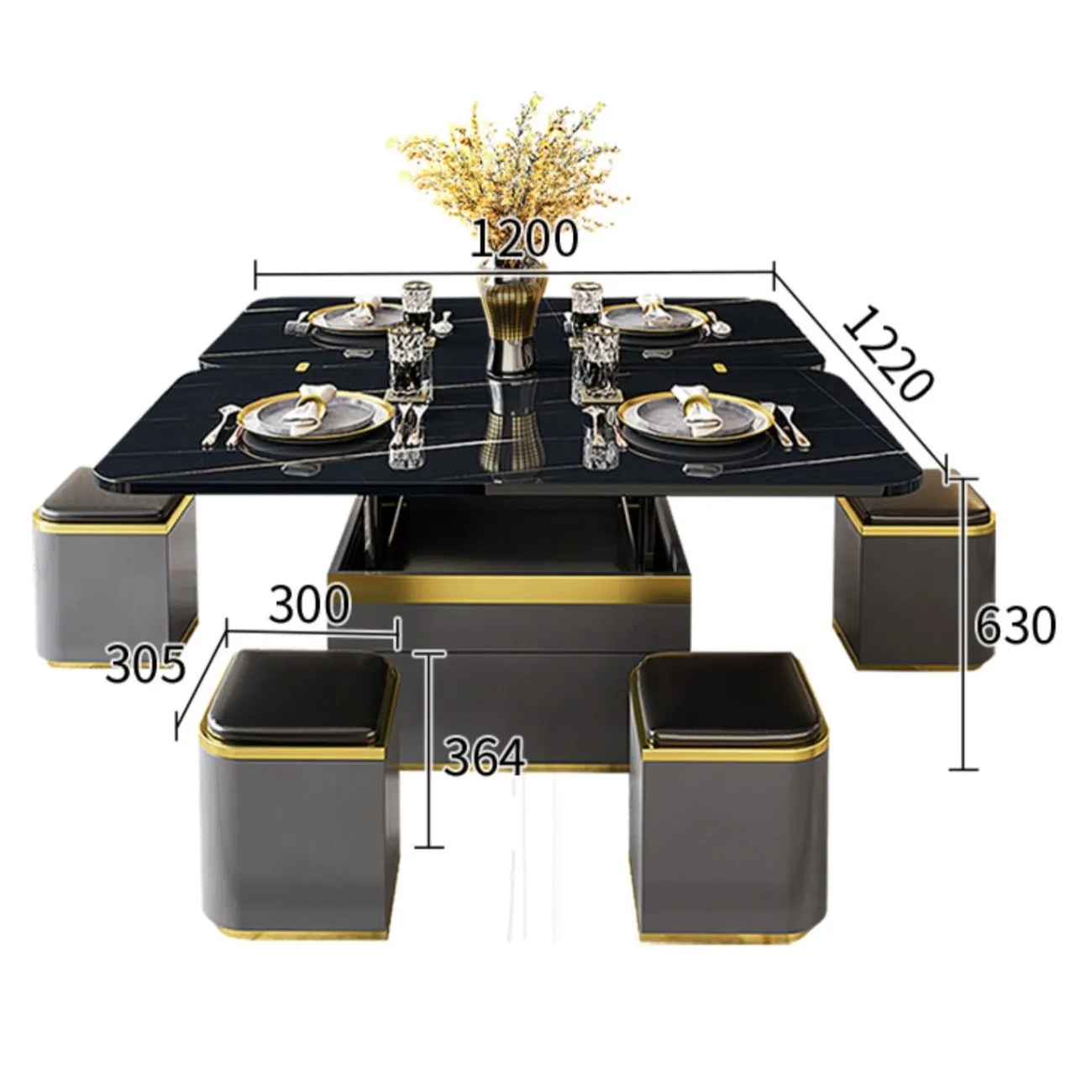 Многофункциональный журнальный столик ST22320-06 от LaLume Многофункциональный журнальный столик ST22320-06 от LaLume