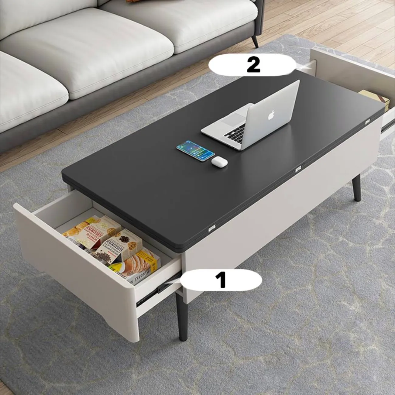 Многофункциональный журнальный столик ST22321-06 от LaLume Многофункциональный журнальный столик ST22321-06 от LaLume