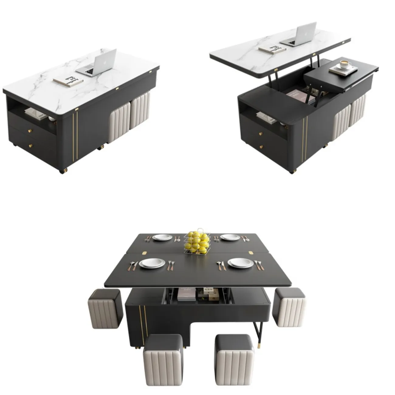 Многофункциональный журнальный столик ST22324-06 от LaLume Многофункциональный журнальный столик ST22324-06 от LaLume