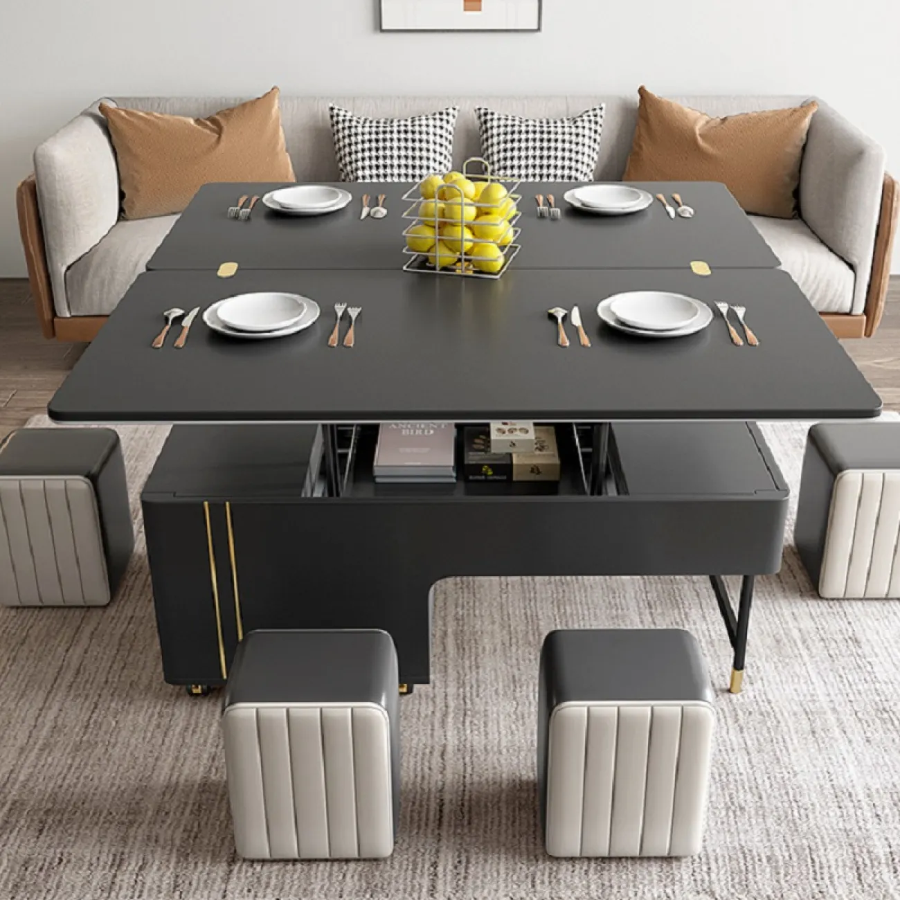 Многофункциональный журнальный столик ST22324-06 от LaLume Многофункциональный журнальный столик ST22324-06 от LaLume