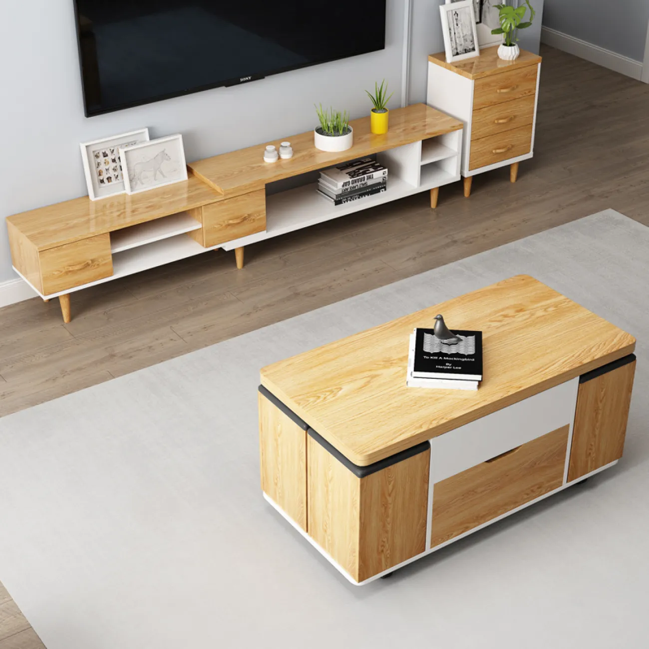 Многофункциональный журнальный столик ST22339-06 от LaLume