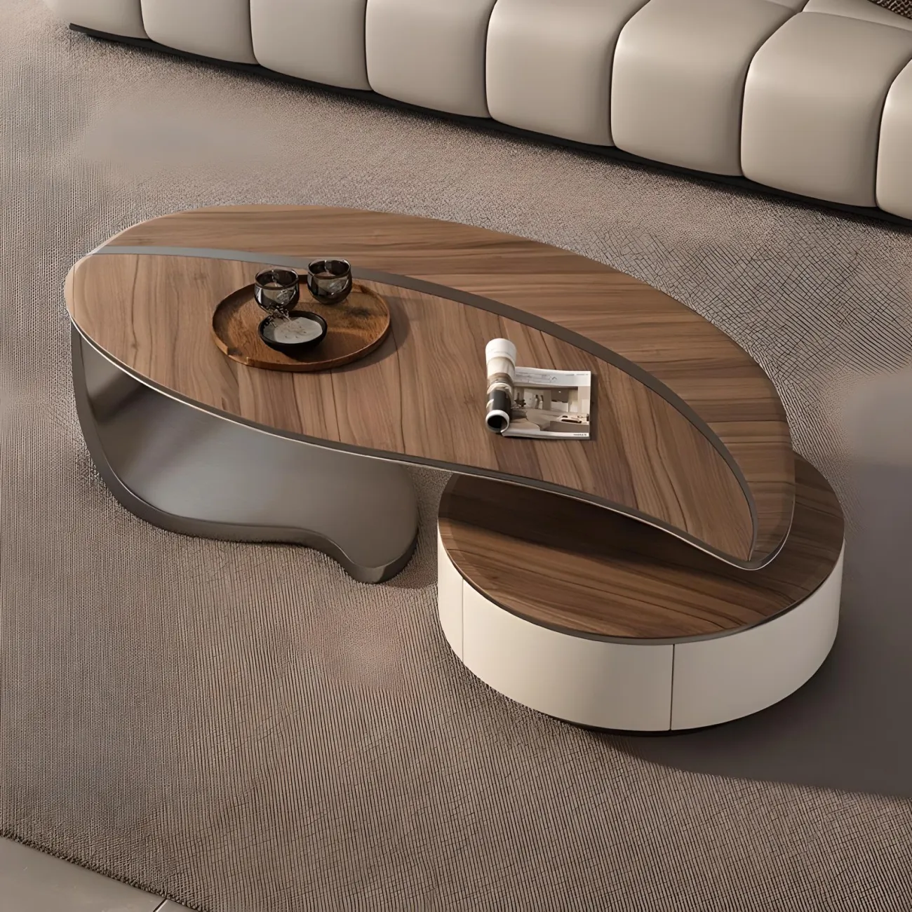 Деревянный журнальный столик Feng 37540-30 в современном стиле