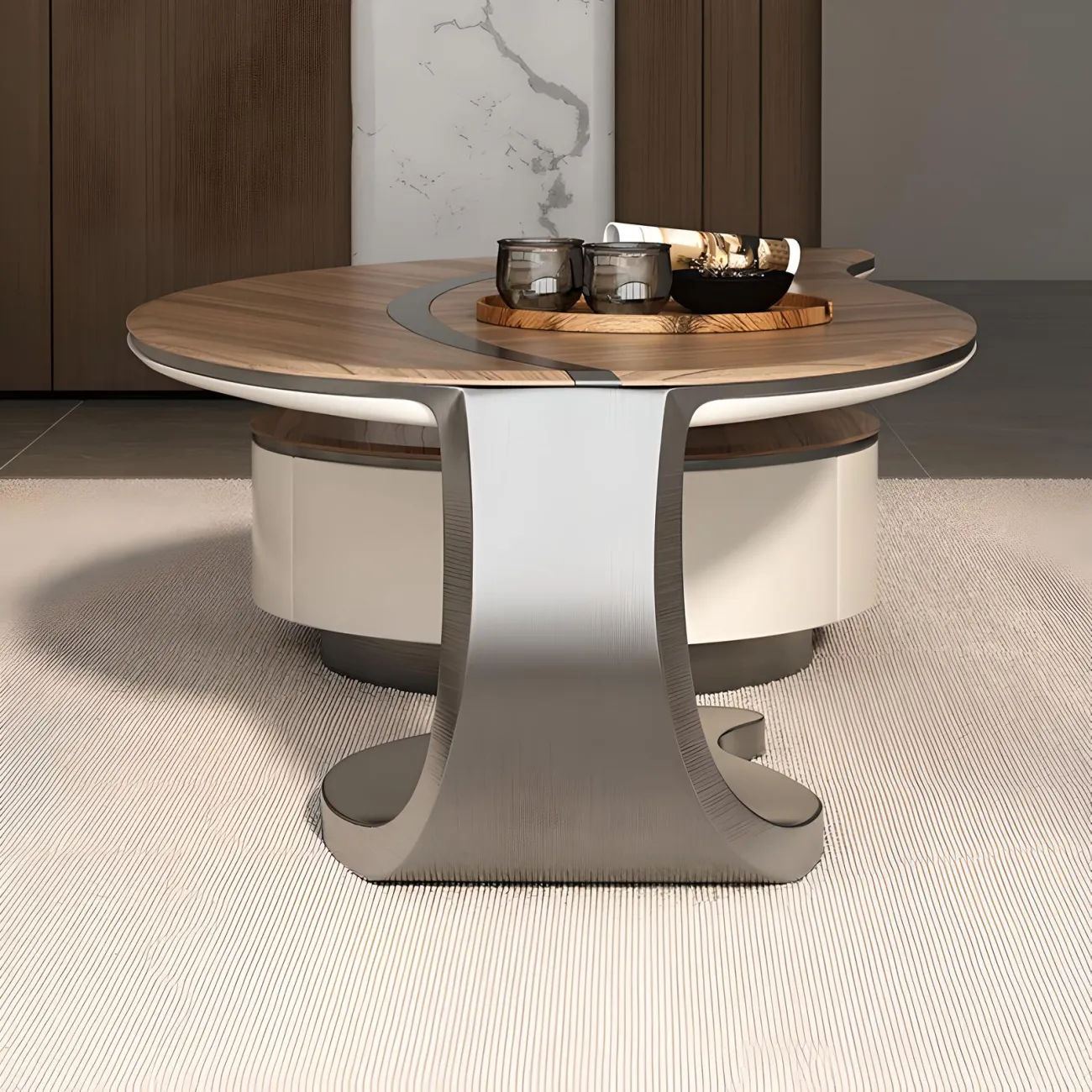 Деревянный журнальный столик Feng 37540-30 в современном стиле